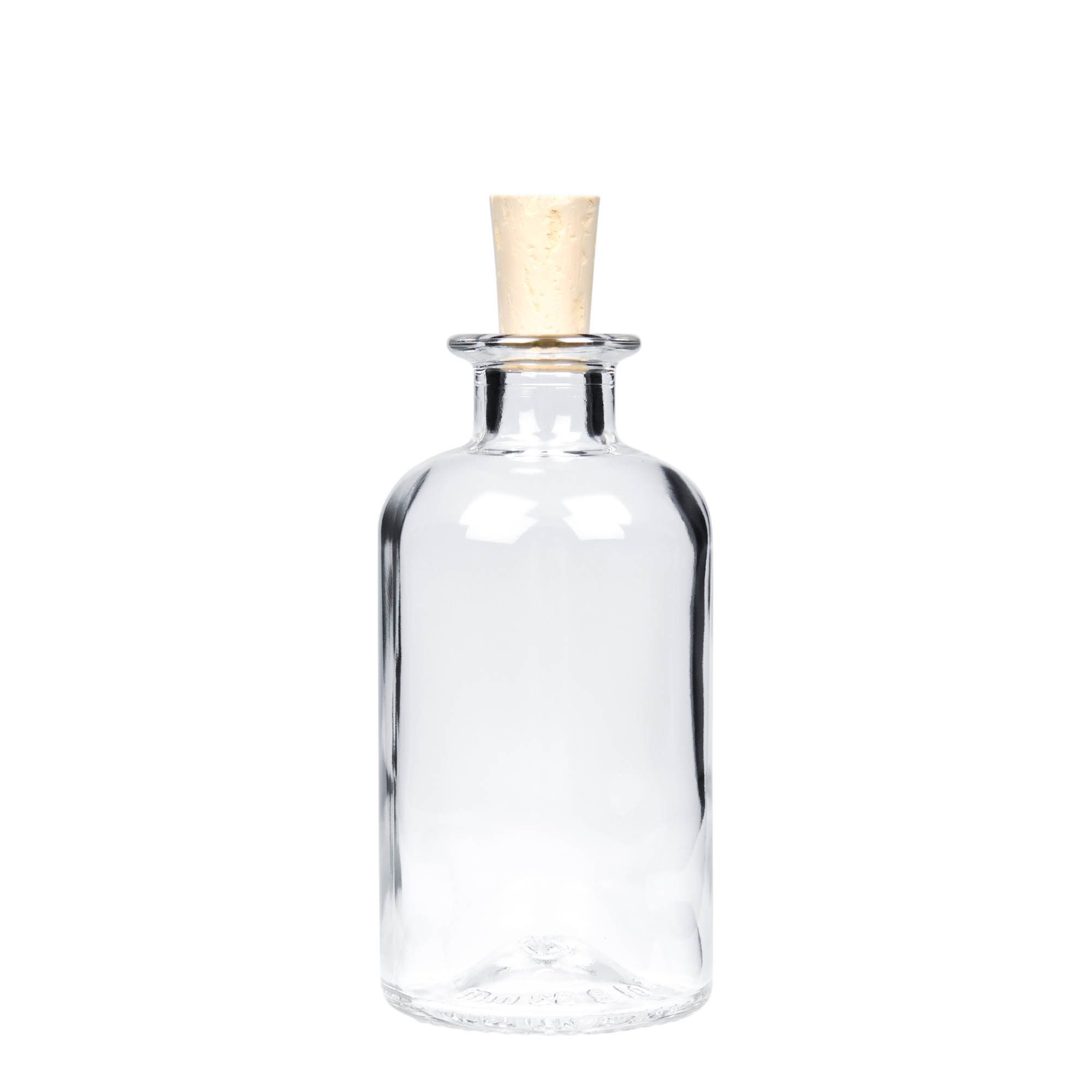 250 ml glassflaske apotek, åpning: kork