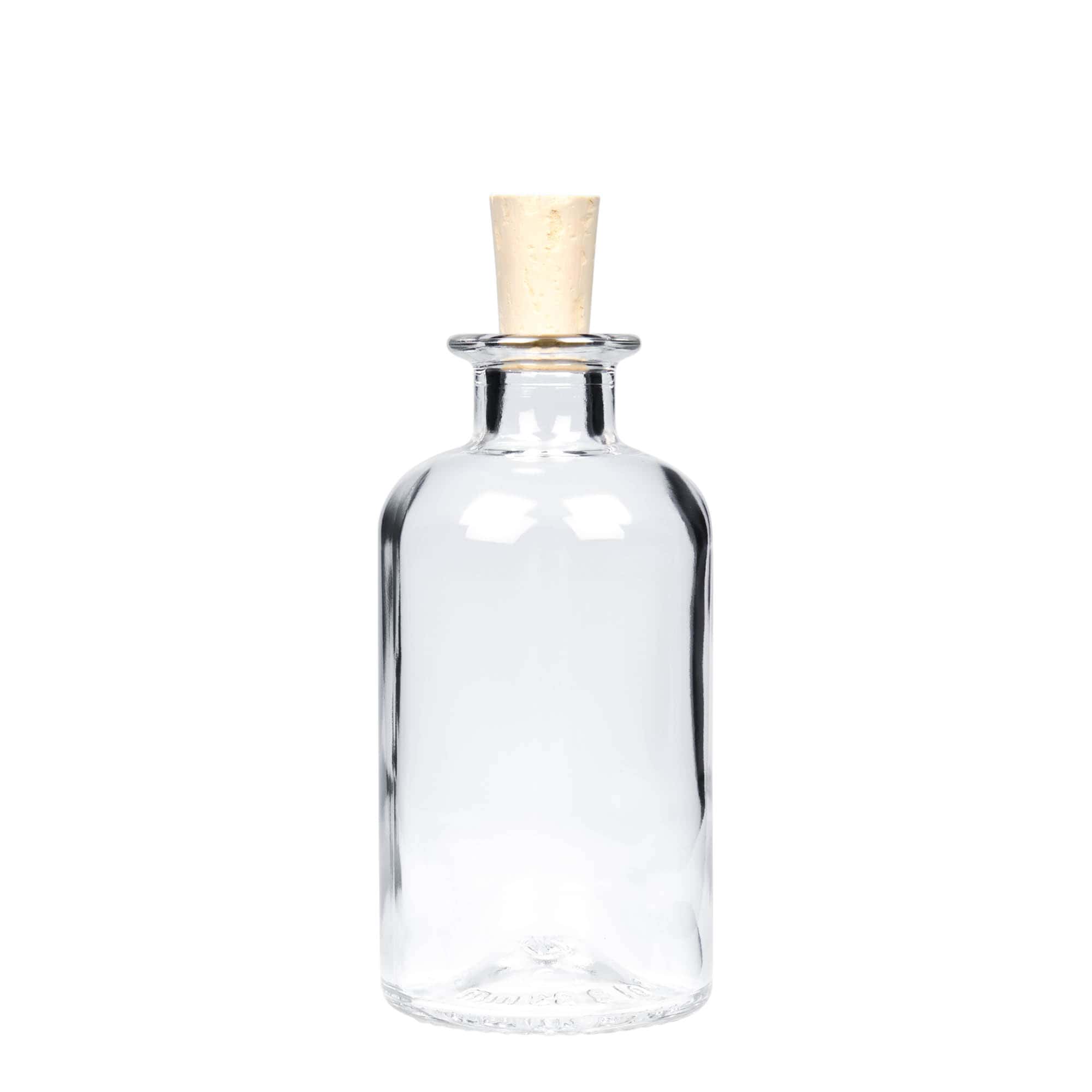 250 ml glassflaske apotek, åpning: kork