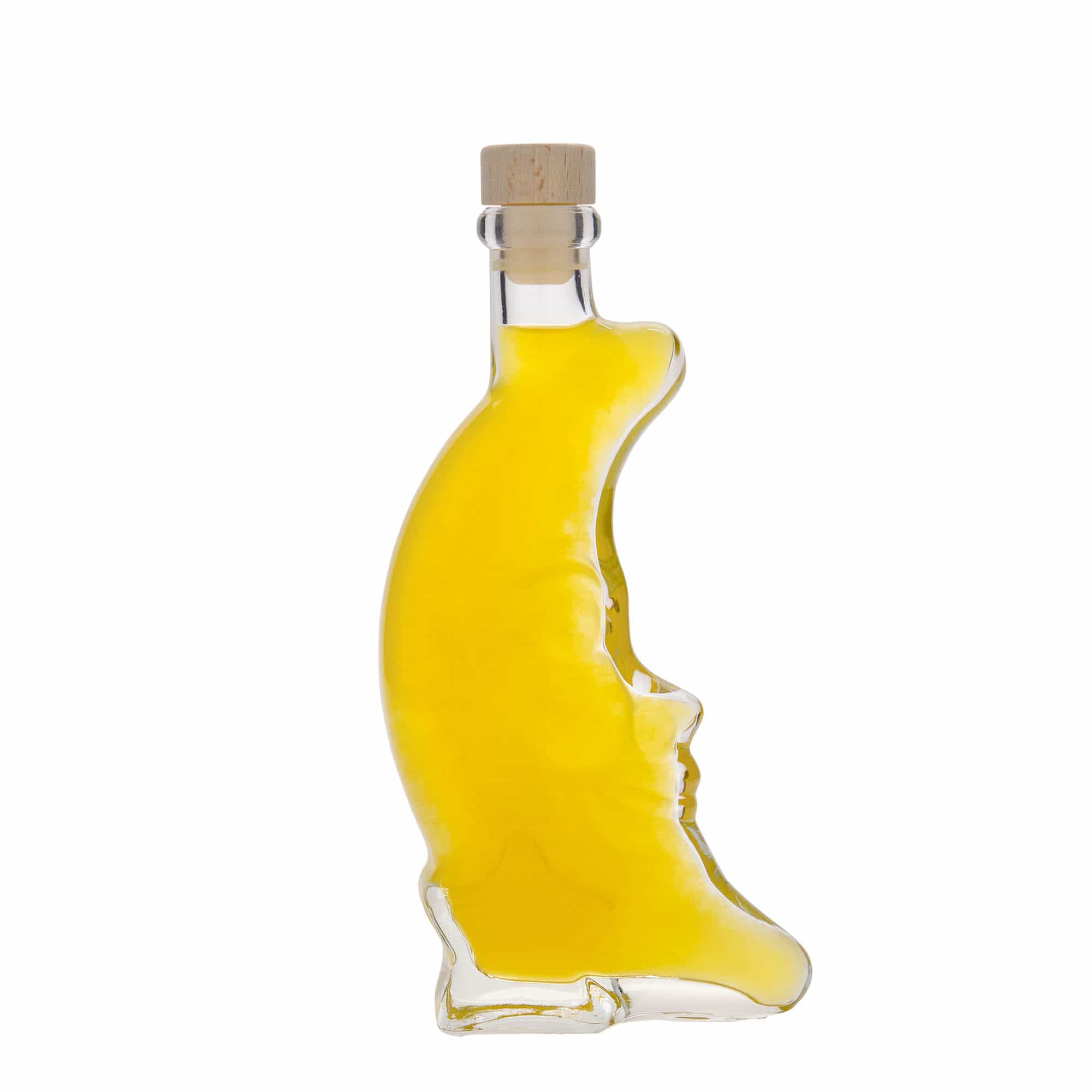 200 ml glassflaske "Måne", åpning: Kork