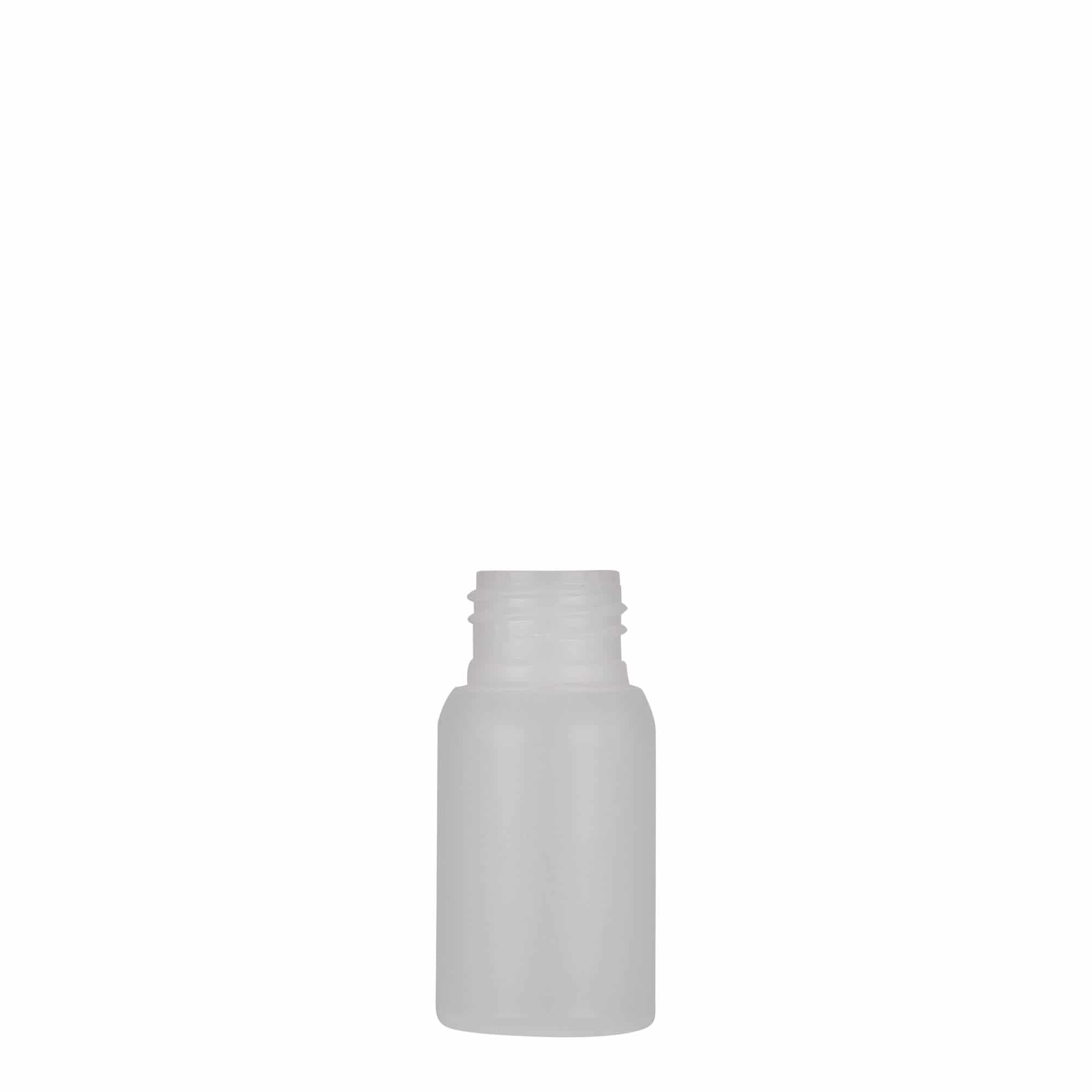 30 ml plastflaske 'Tuffy', HDPE, natur, åpning: 24/410