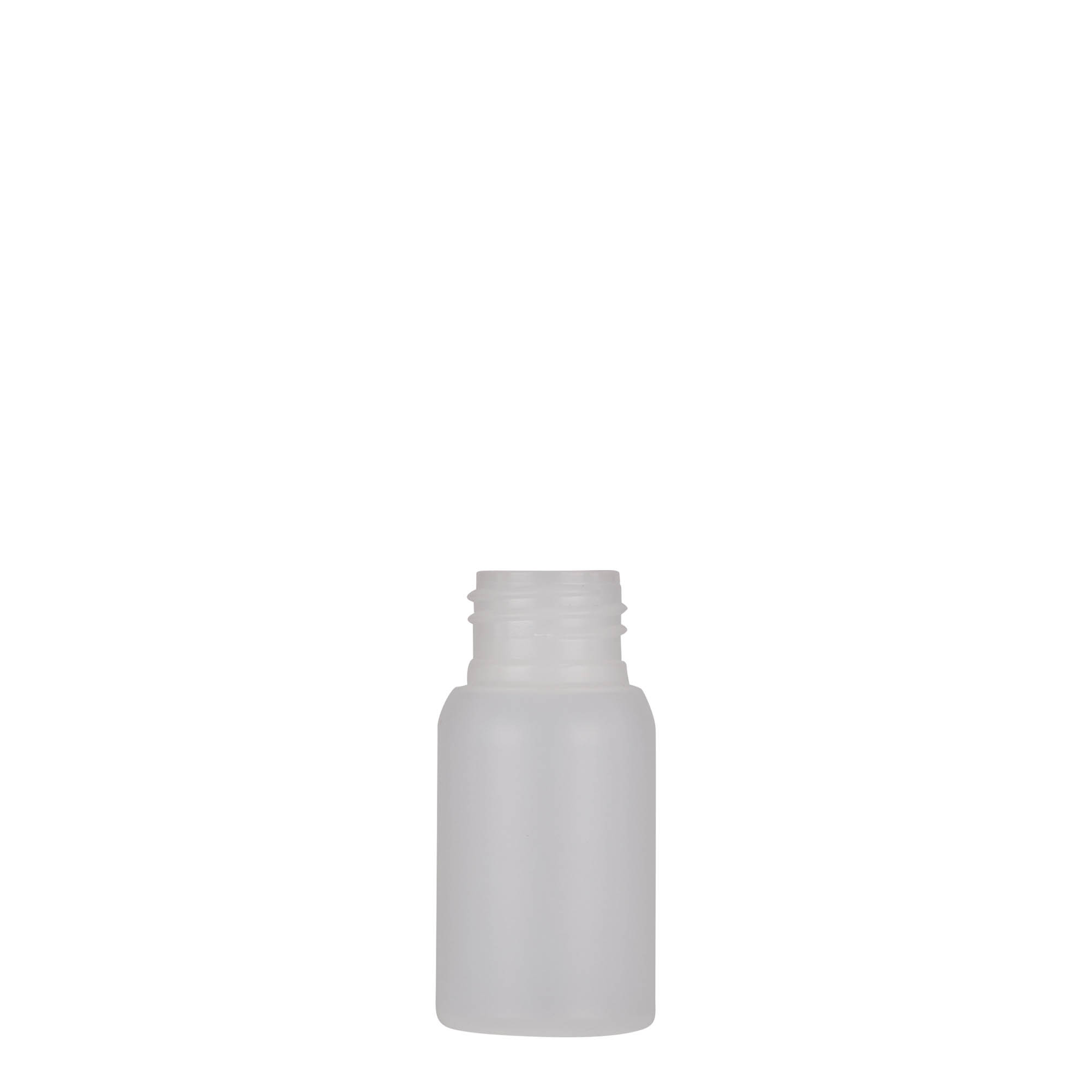30 ml plastflaske 'Tuffy', HDPE, natur, åpning: 24/410
