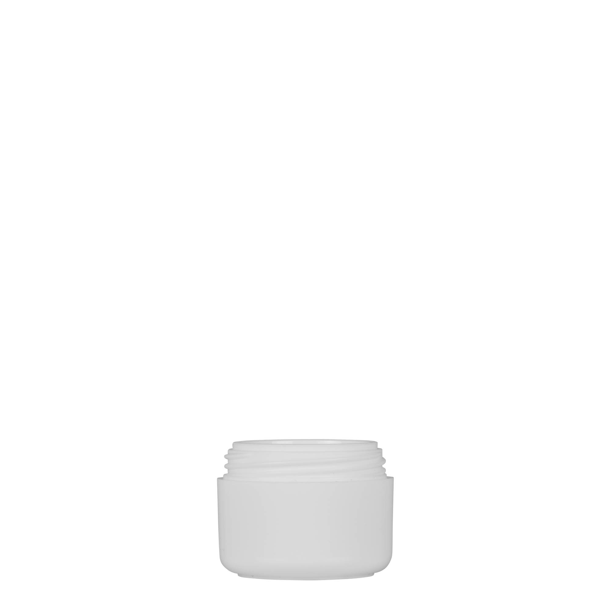 5 ml plastboks 'Bianca', PP, hvit, åpning: skrukork 5 ml plastboks 'Bianca', PP, hvit, åpning: skrukork