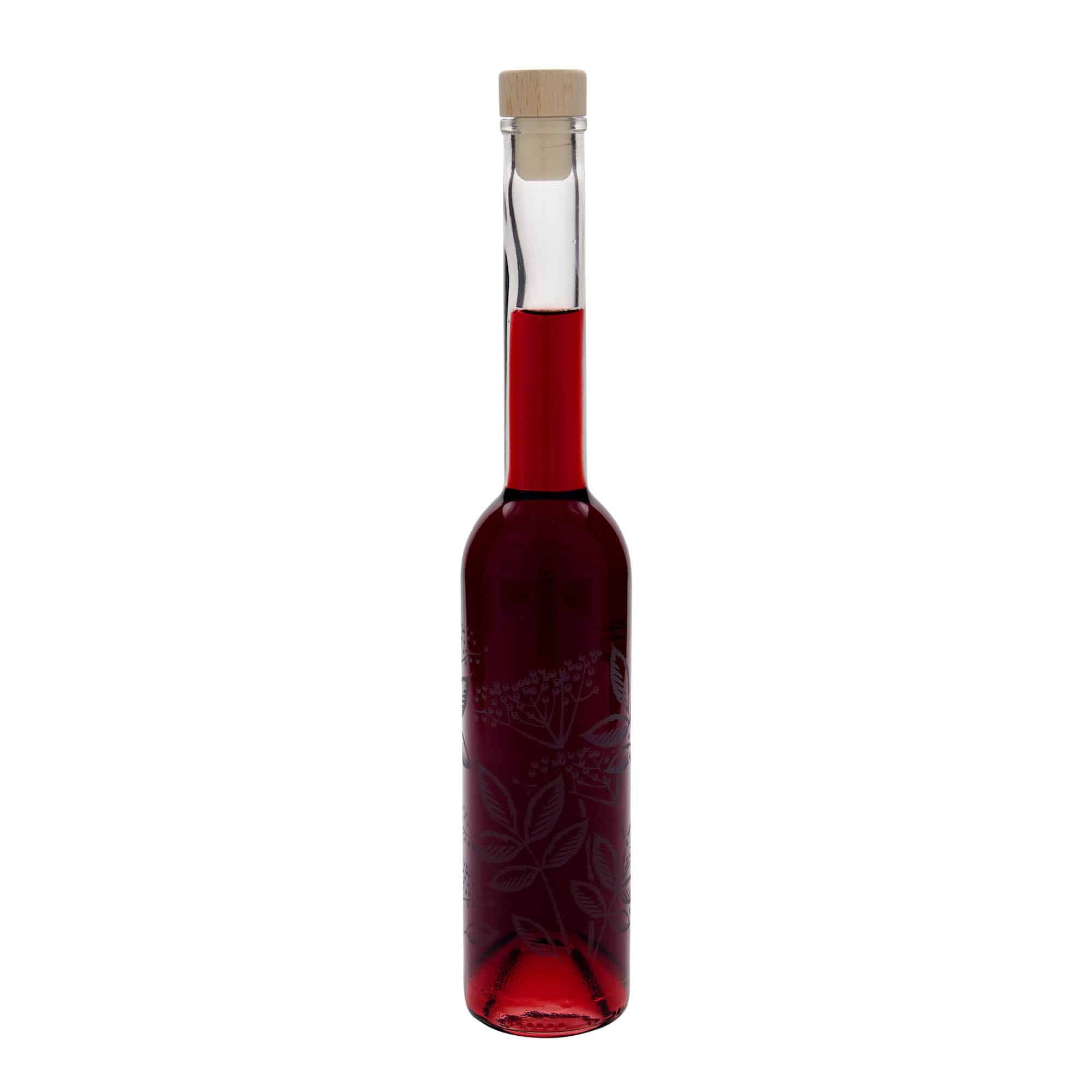350 ml glassflaske "Opera", motiv: Hylleblomst, åpning: Kork