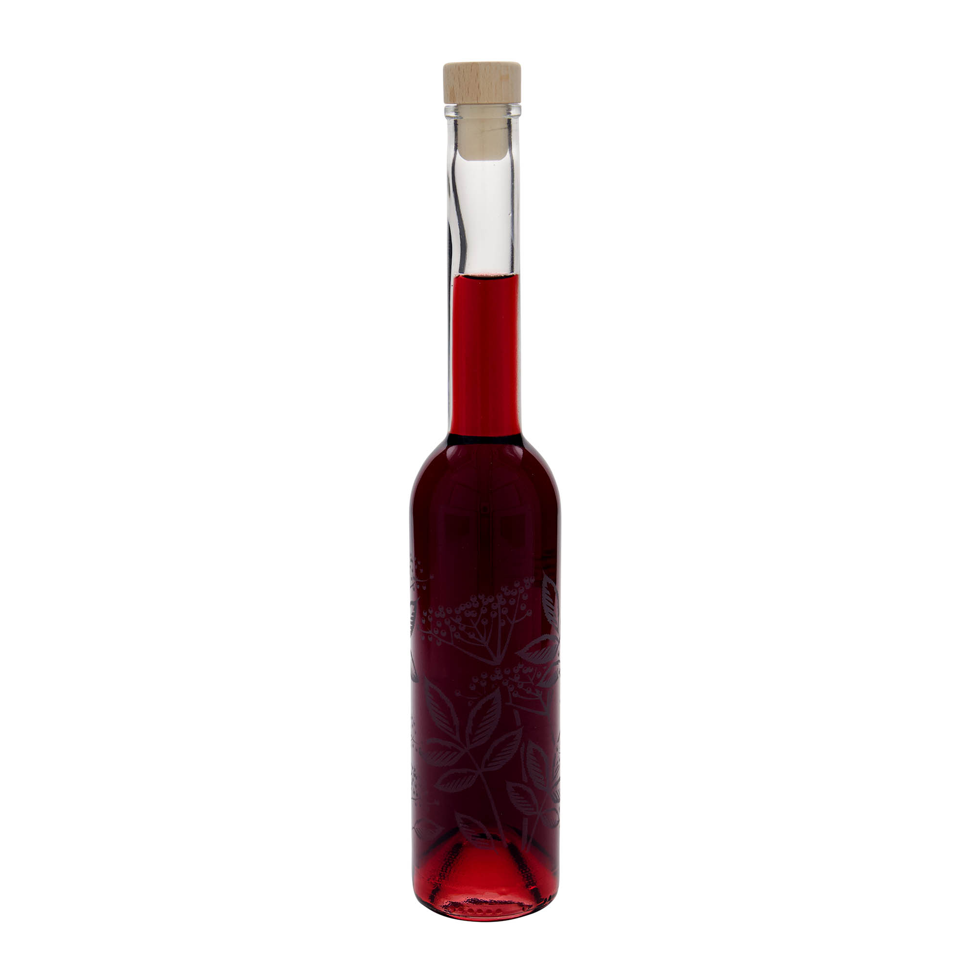 350 ml glassflaske 'Opera', motiv: Hylleblomst, åpning: Kork