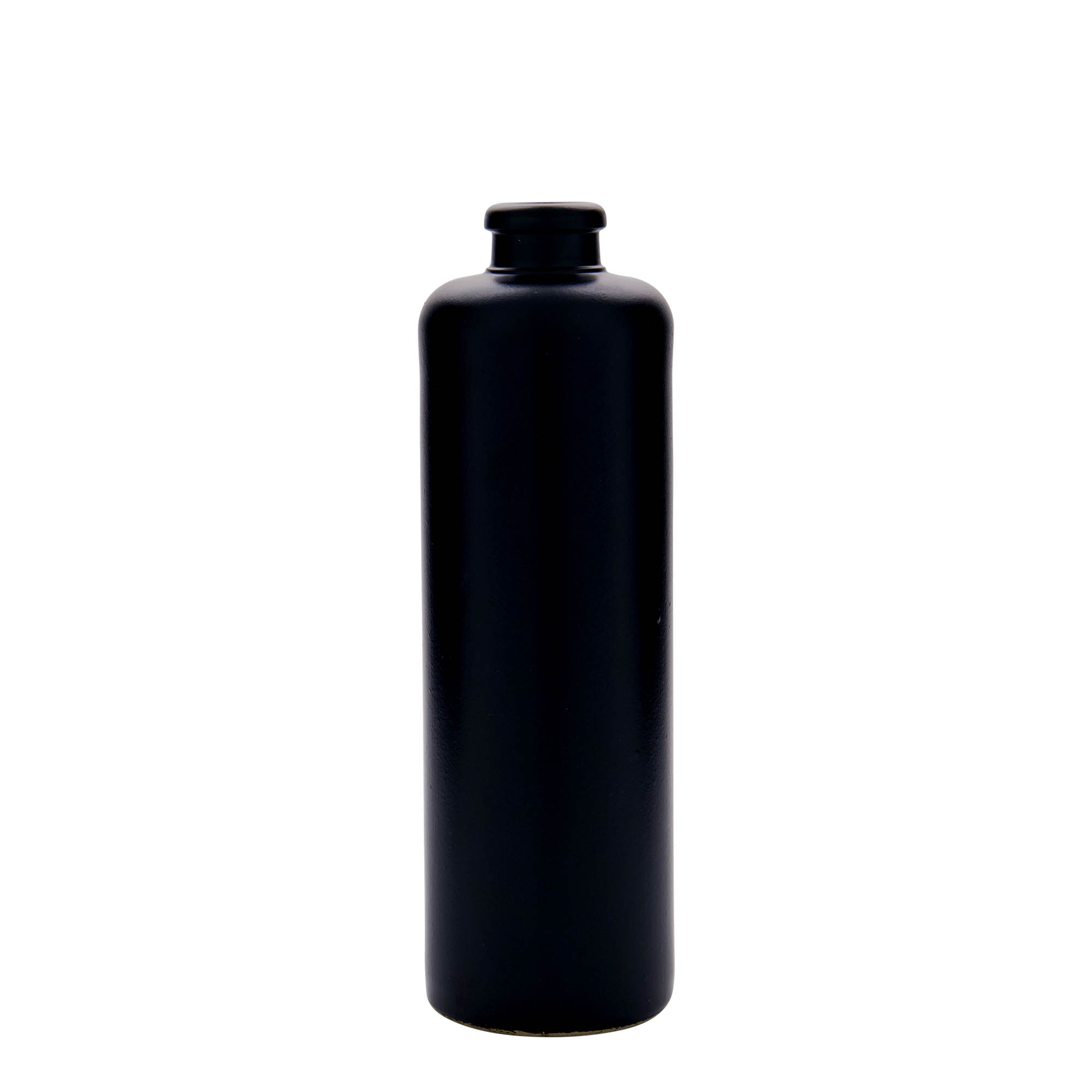 500 ml tonkrukke, steingods, svart, åpning: kork 500 ml tonkrukke, steingods, svart, åpning: kork
