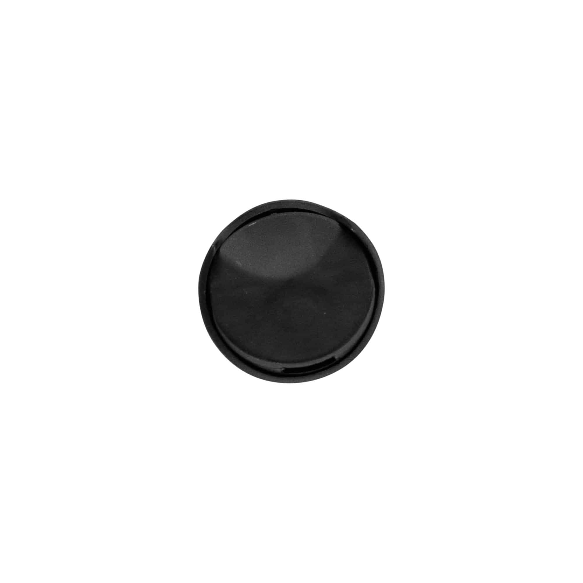 Skrulokk Disc Top, PP-plast, svart, for åpning: 24/410