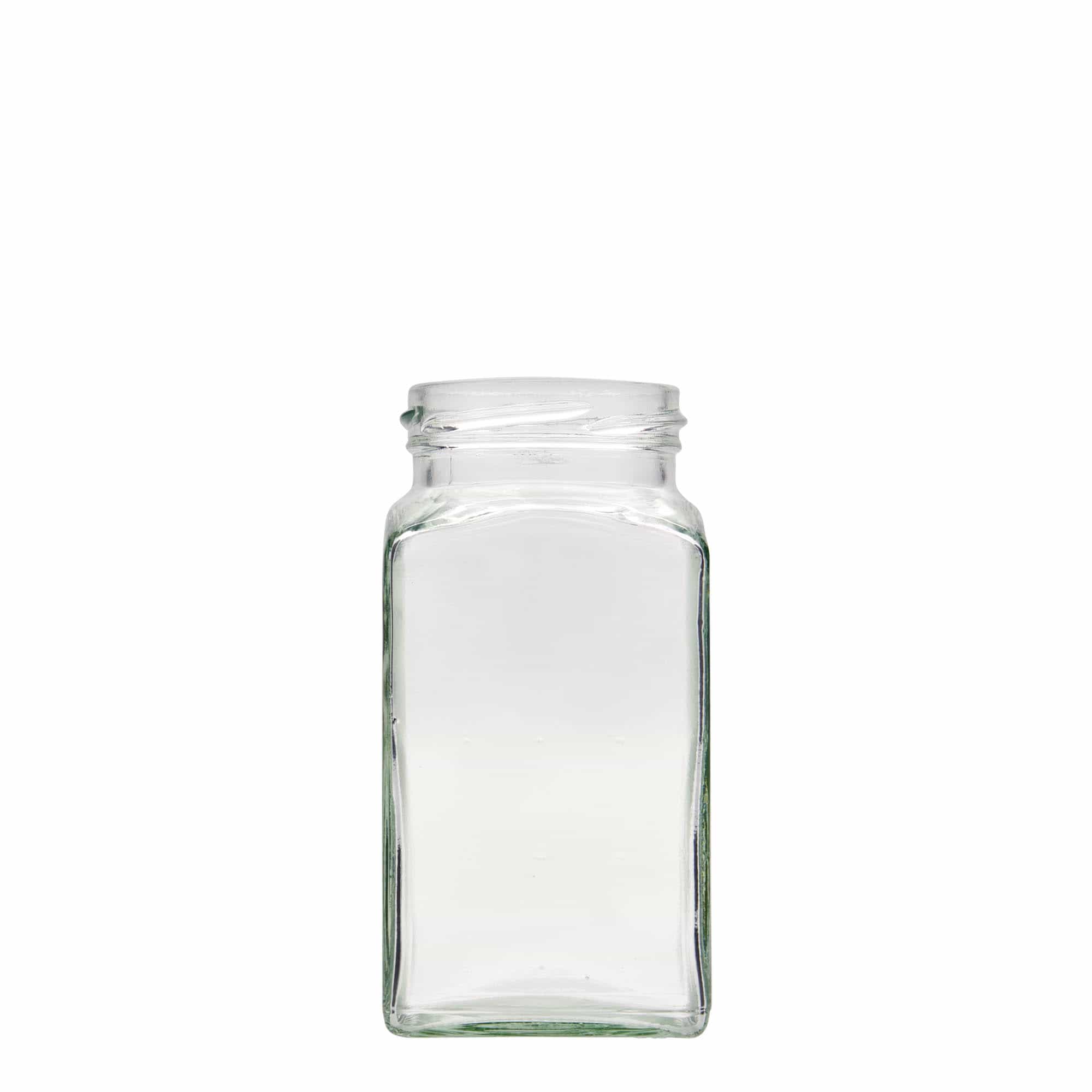312 ml firkantet glass, åpning: Twist-Off (TO 58)