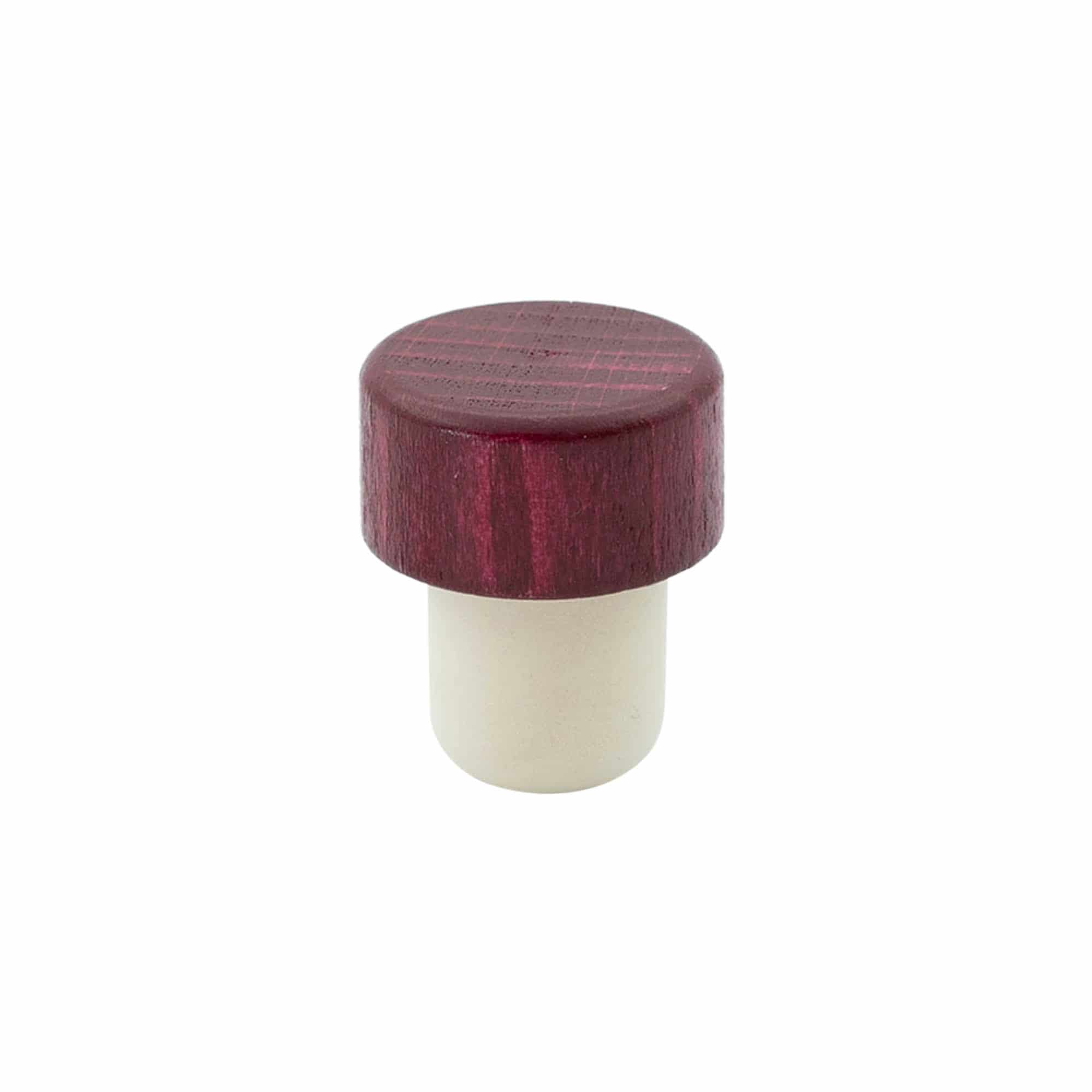 Gripekork 19 mm, tre, bordeauxrød, for åpning: Kork