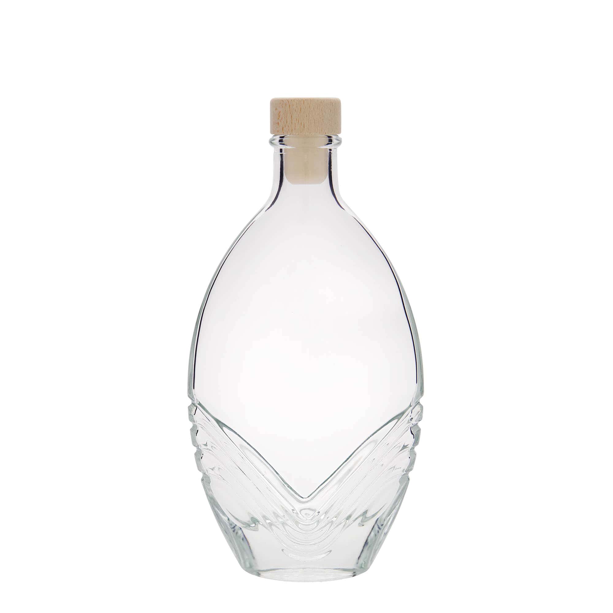 200 ml glassflaske "Florence", oval, åpning: Kork