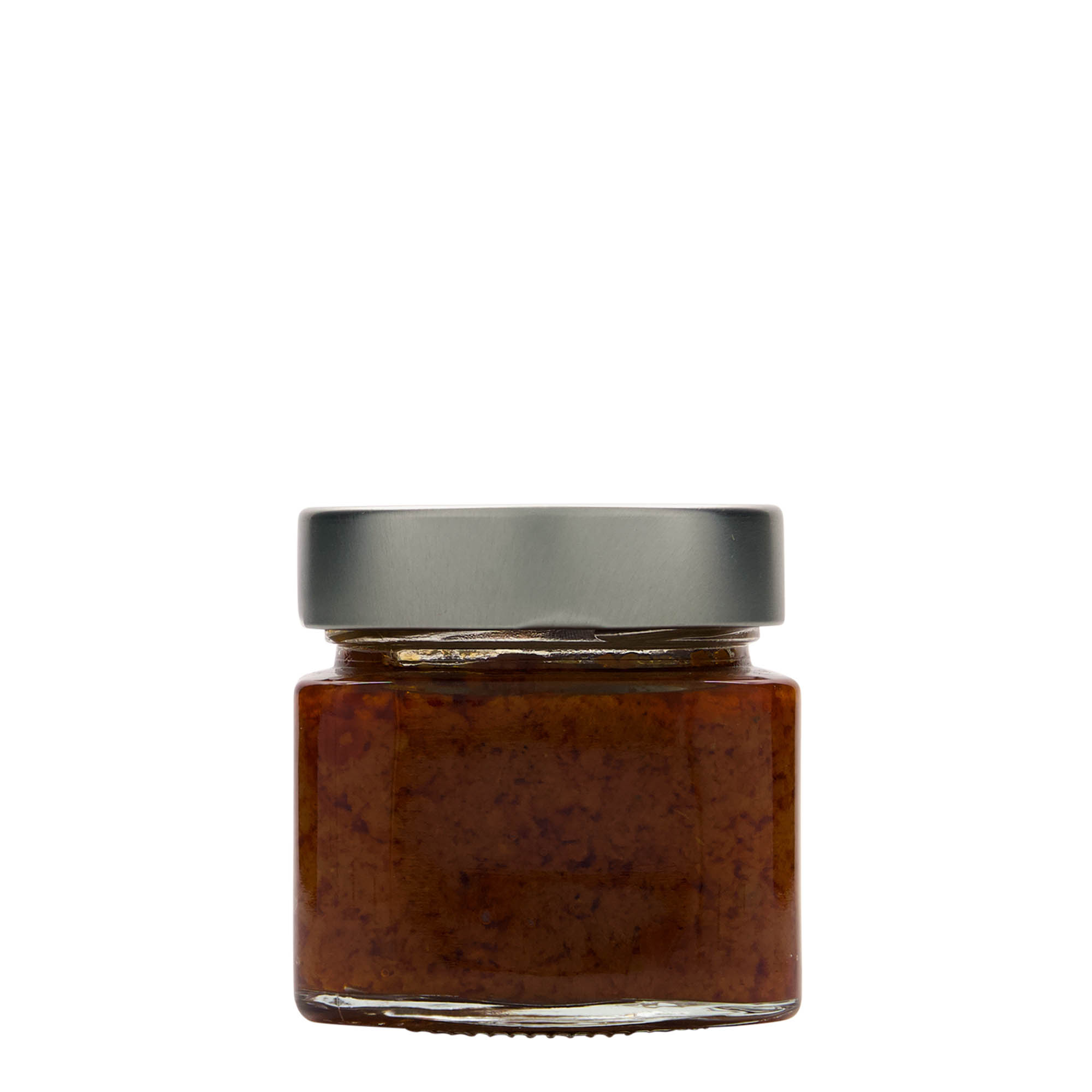 212 ml firkantet glass 'Kimba', åpning: ekstra dyp twist-off (EDTO 70)