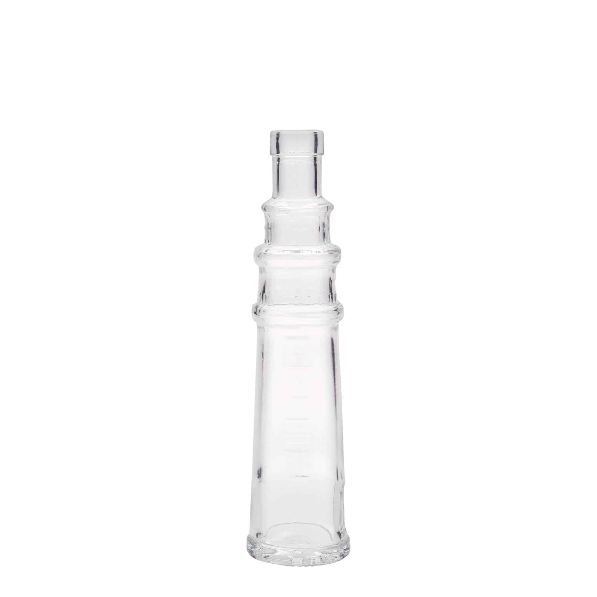 100 ml glassflaske 'Leuchtturm', åpning: kork