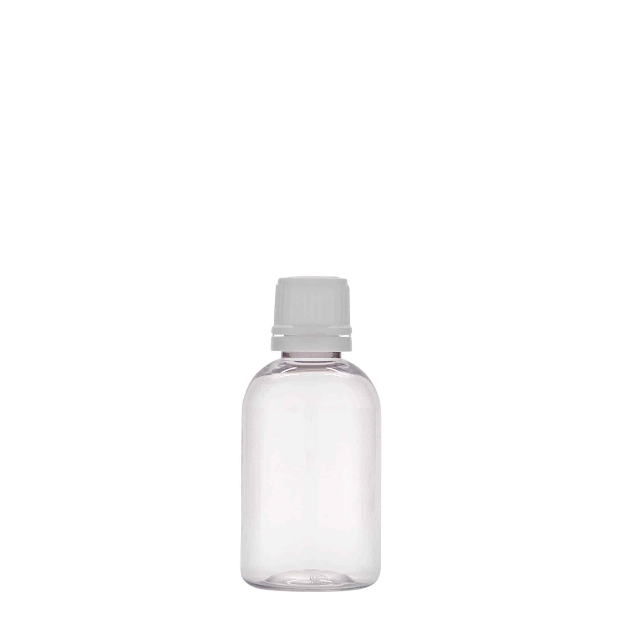 50 ml PET-medisinflaske "Easy Living", plast, åpning: DIN 18