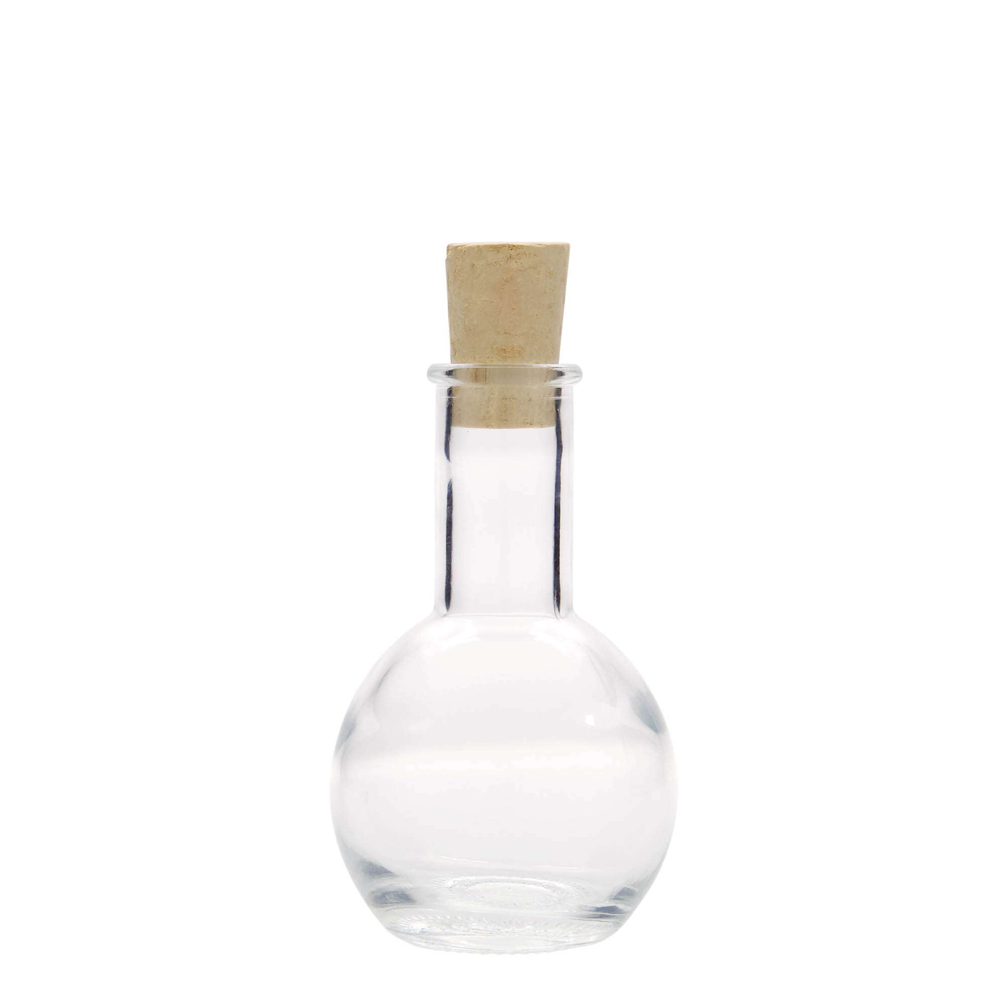 100 ml glassflaske 'Tulipano', åpning: kork