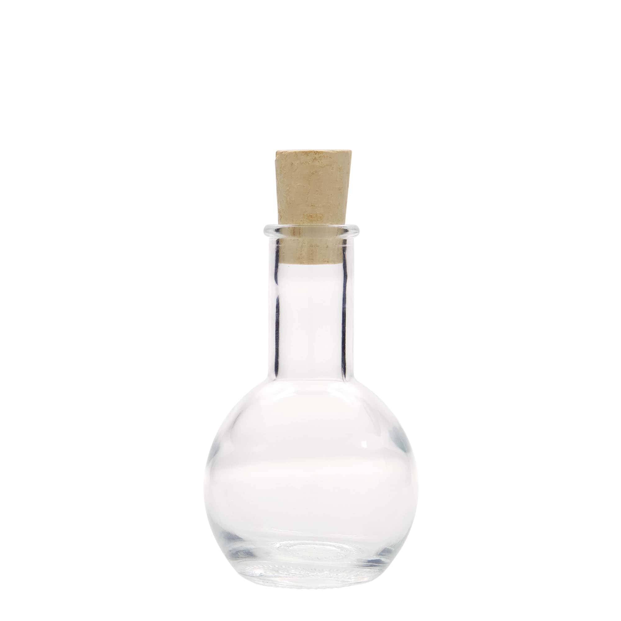 100 ml glassflaske 'Tulipano', åpning: kork