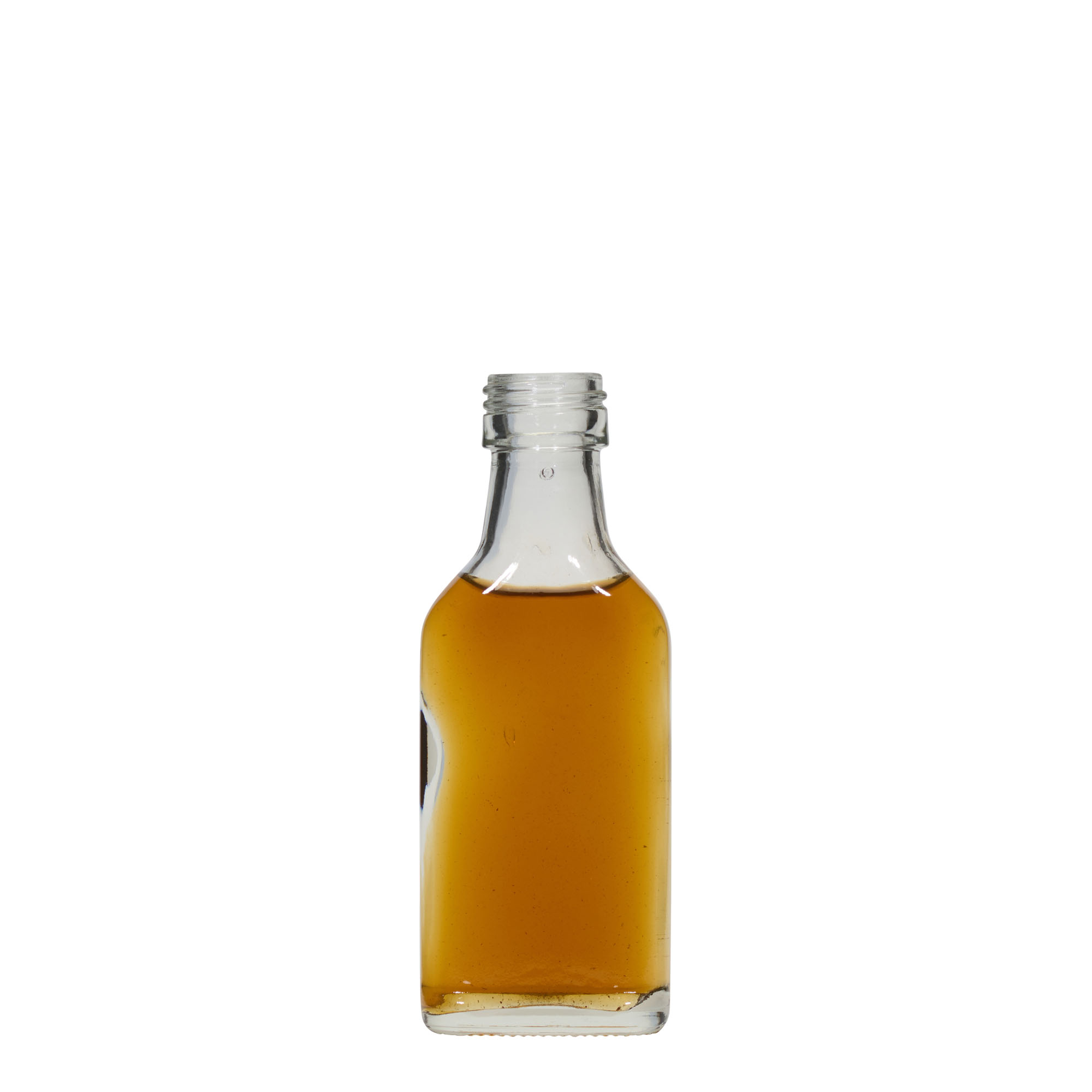 40 ml lommeflaske, rektangulær, åpning: PP 22