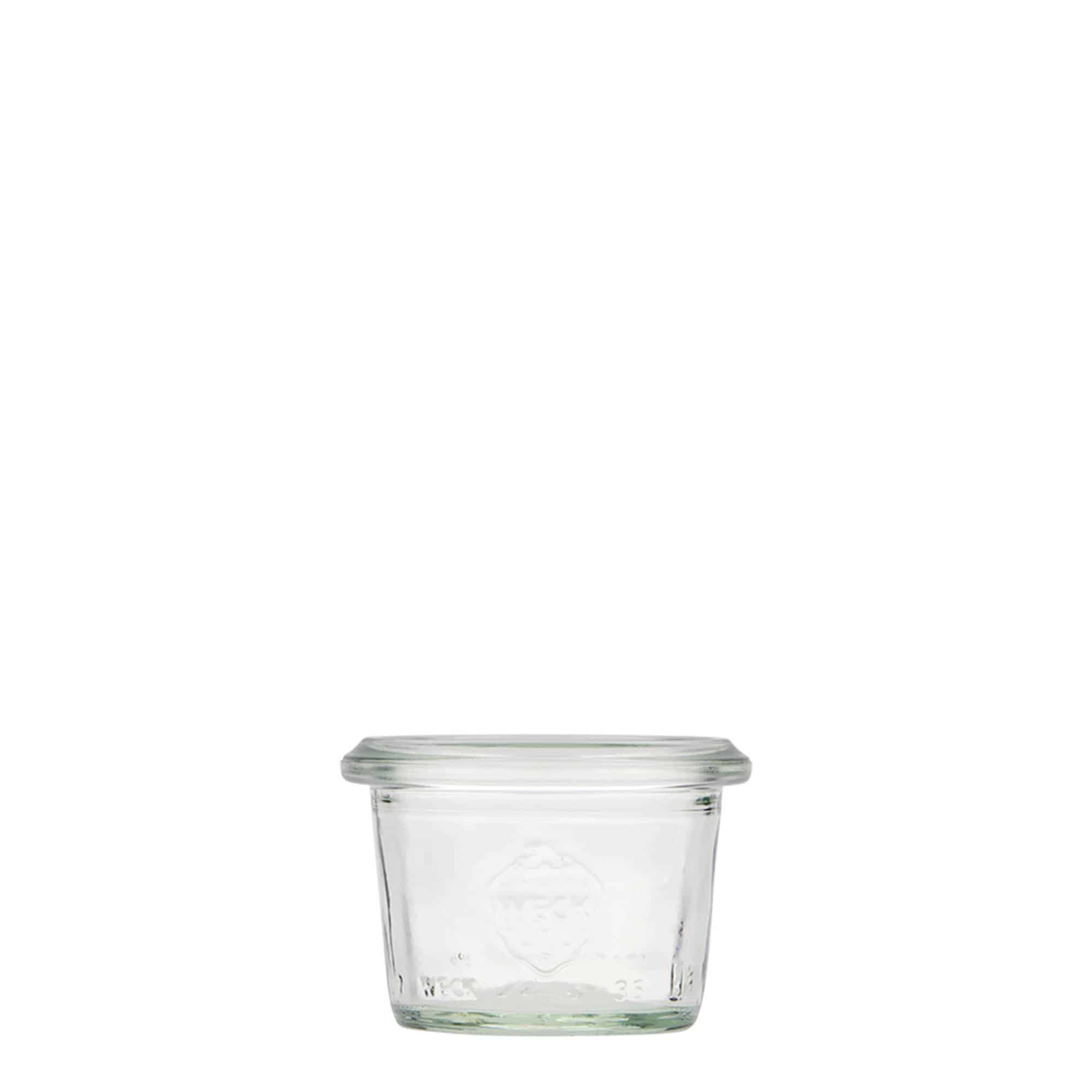 12x 35 ml WECK-sylteglass av terrintype med glasslokk RR 40