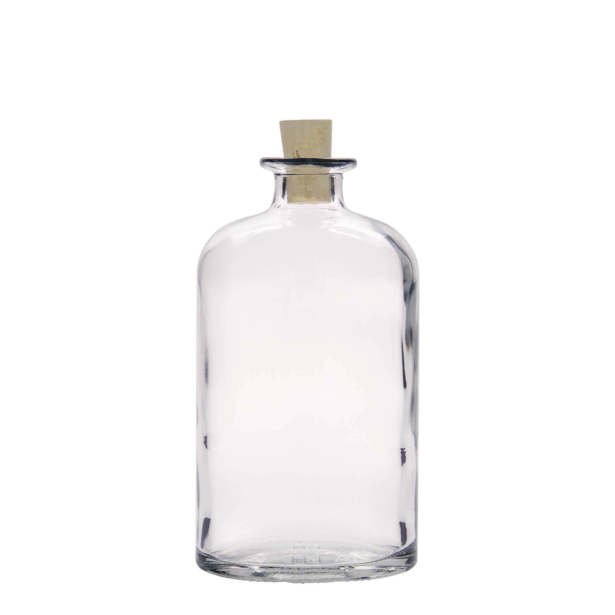 500 ml glassflaske "Dundee", oval, åpning: Kork 500 ml glassflaske "Dundee", oval, åpning: Kork