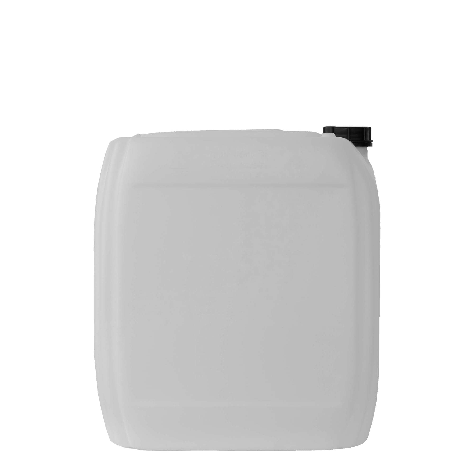 30 l kanne, rektangulær, HDPE-plast, natur, åpning: ND 60