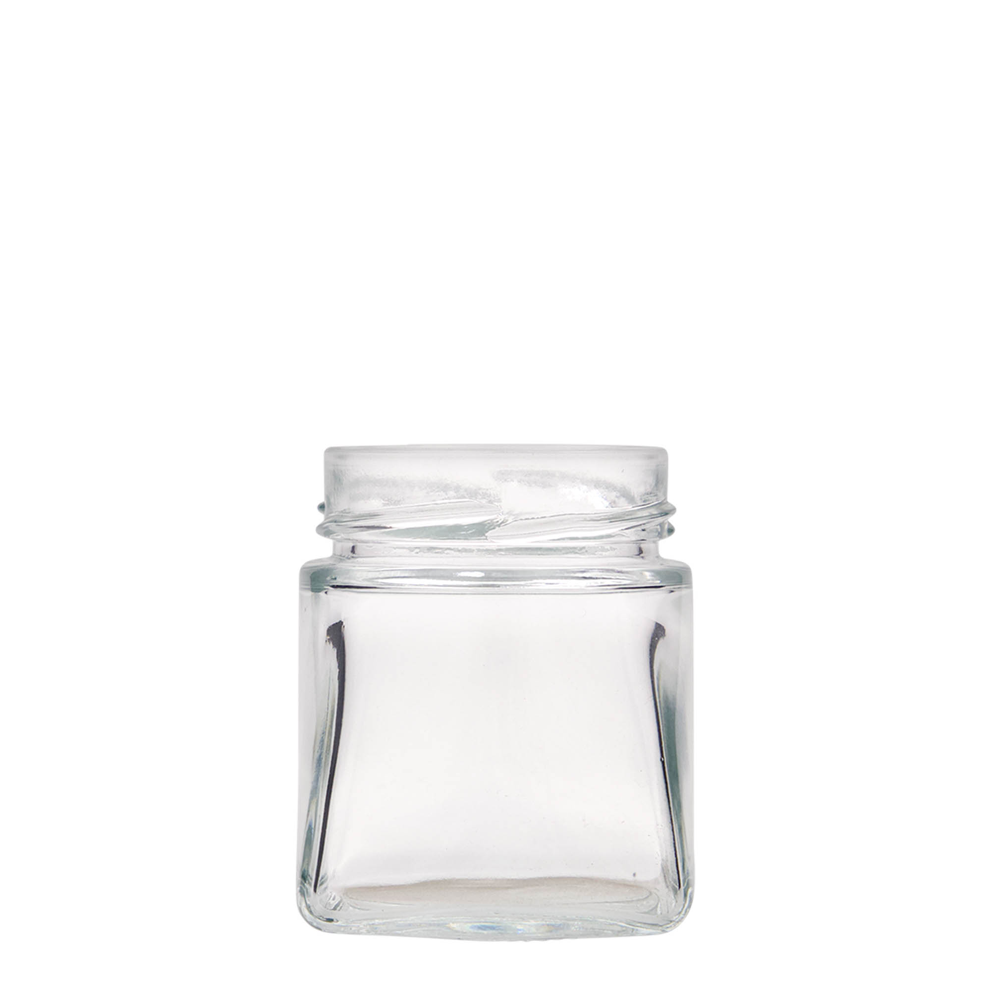 212 ml firkantet glass 'Luxor', åpning: Deept-Twist-Off (DTO 63)