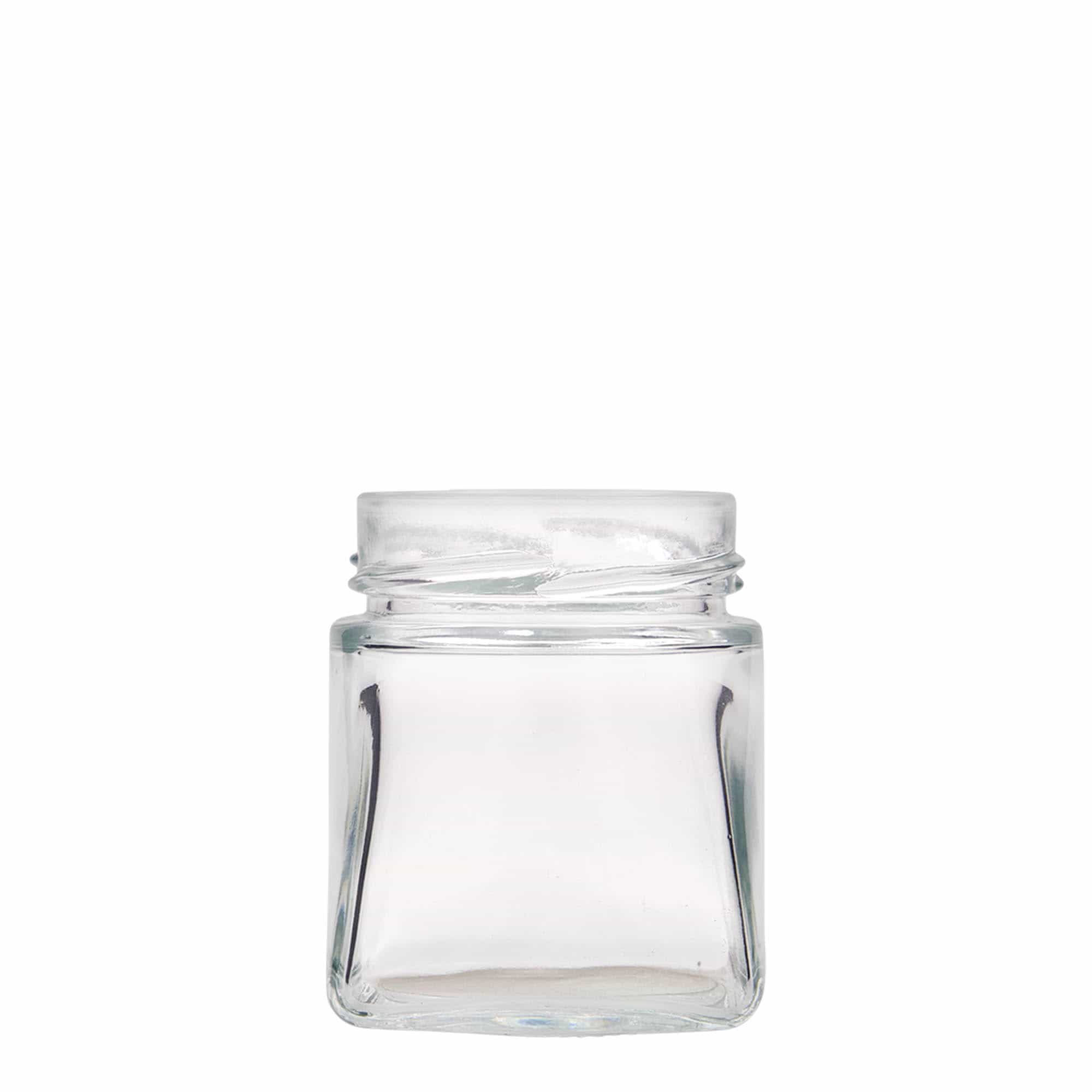 212 ml firkantet glass 'Luxor', åpning: Deept-Twist-Off (DTO 63)