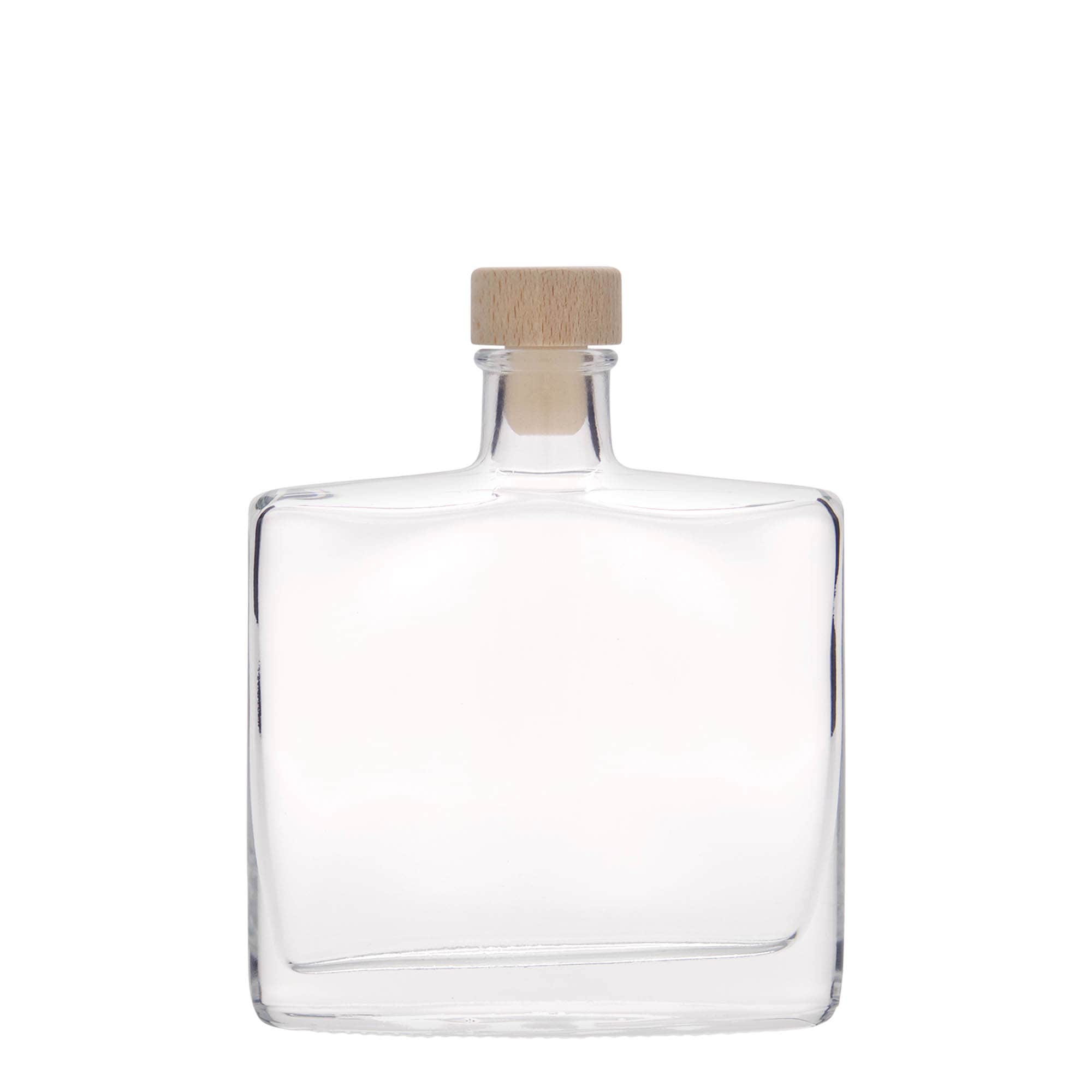 200 ml glassflaske "Zorbas", oval, åpning: Kork