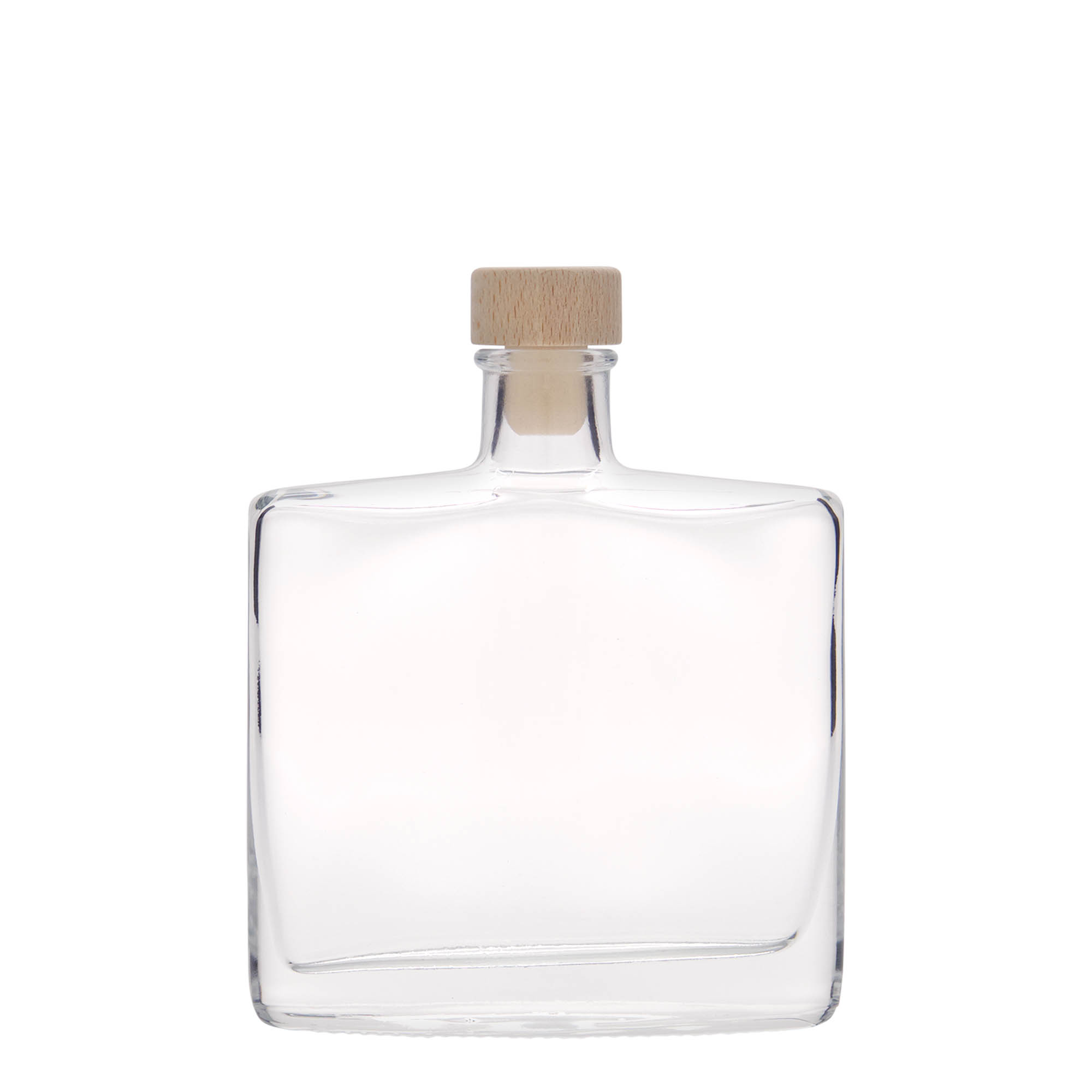 200 ml glassflaske 'Zorbas', oval, åpning: kork