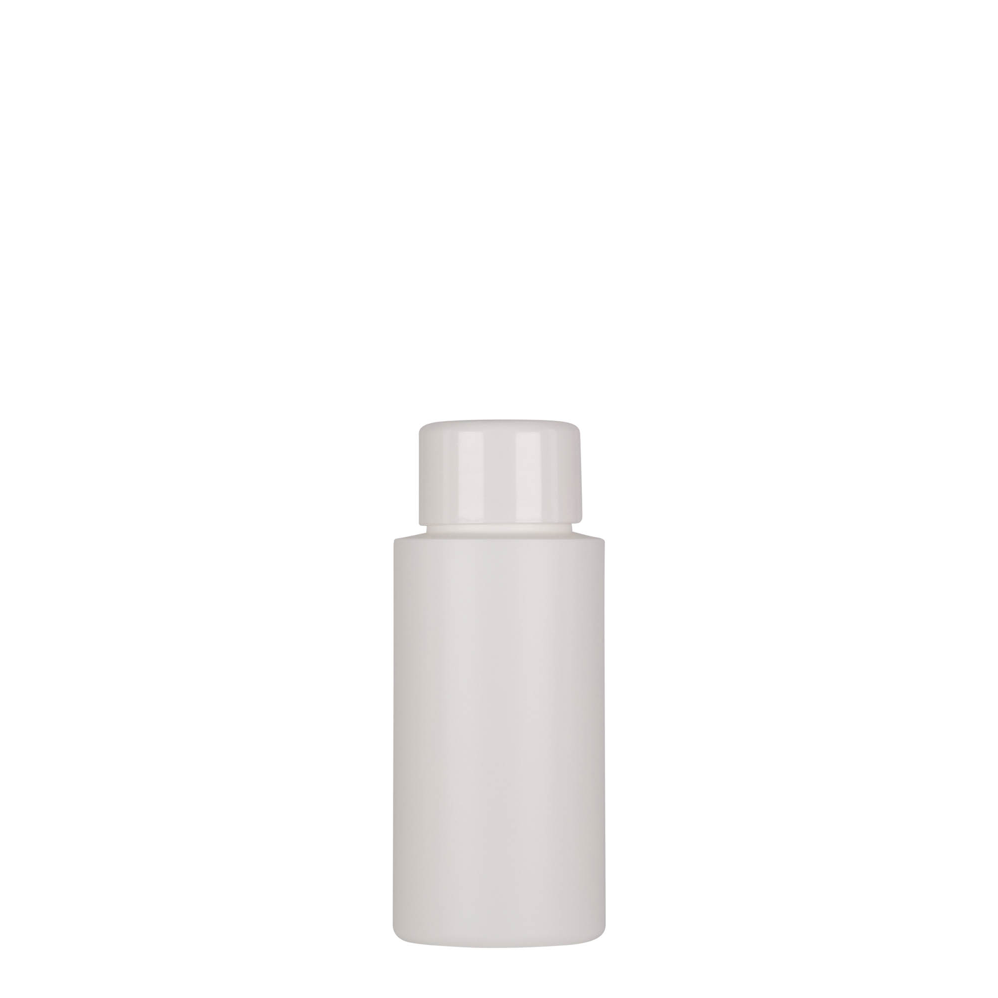 50 ml plastflaske 'Pipe', grønn HDPE, hvit, åpning: 24/410