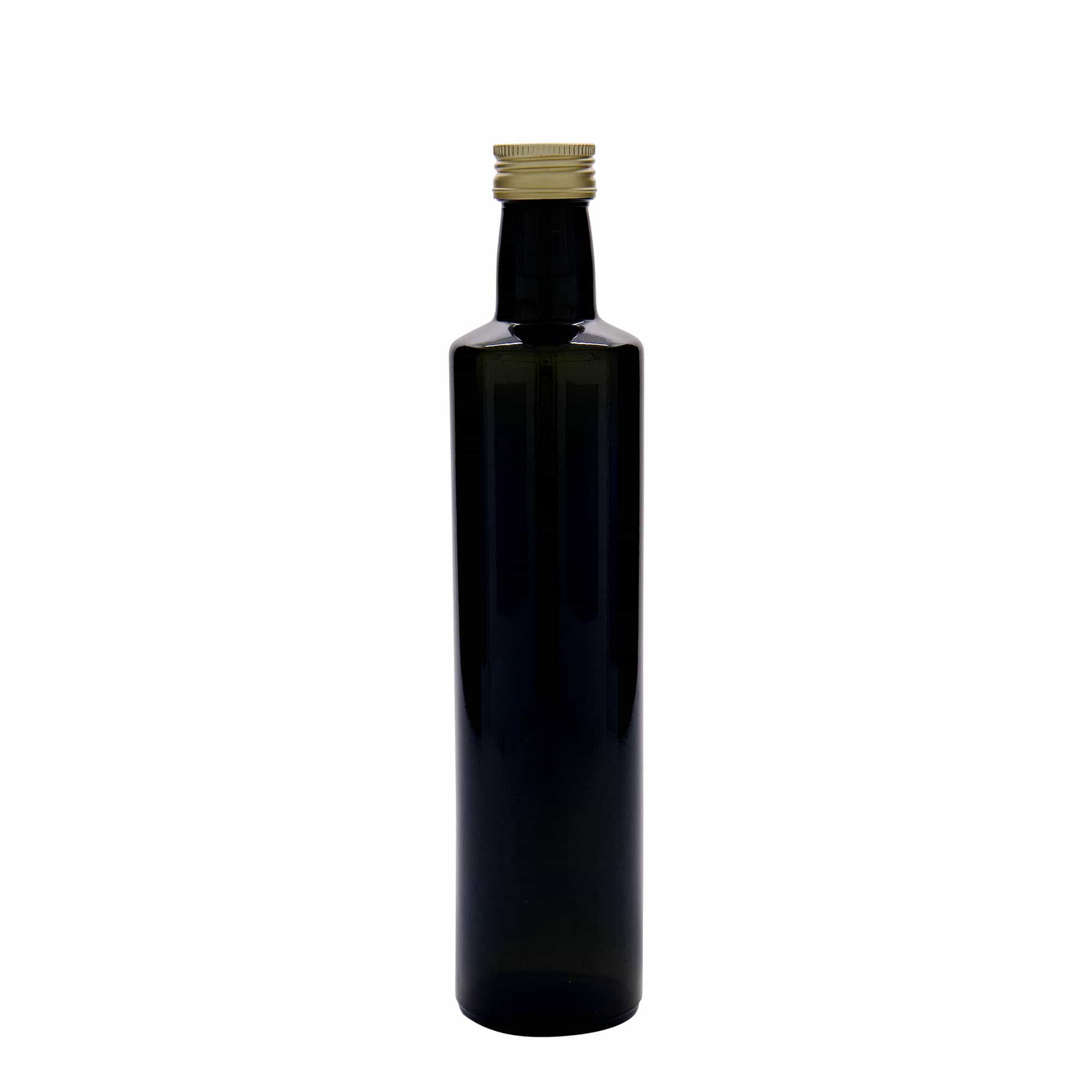 500 ml glassflaske "Dorica", antikkgrønn, åpning: PP 31,5