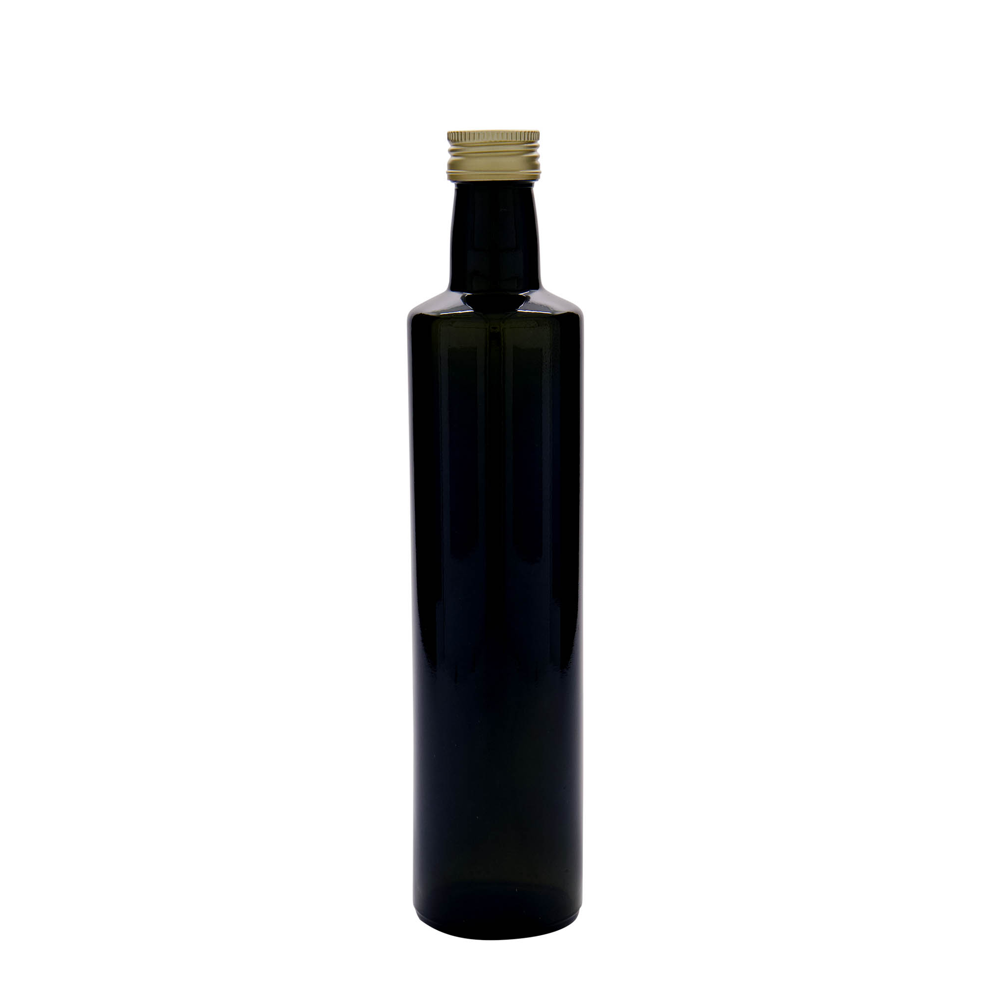 500 ml glassflaske 'Dorica', antikkgrønn, åpning: PP 31,5
