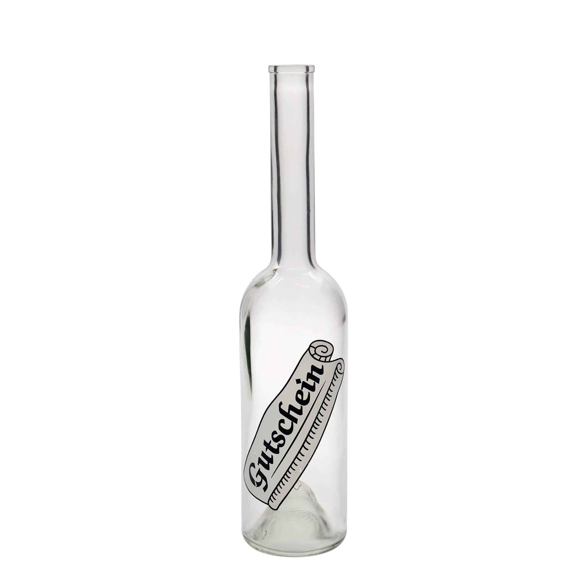 500 ml glassflaske "Opera", motiv: Kupong, åpning: Kork 500 ml glassflaske "Opera", motiv: Kupong, åpning: Kork