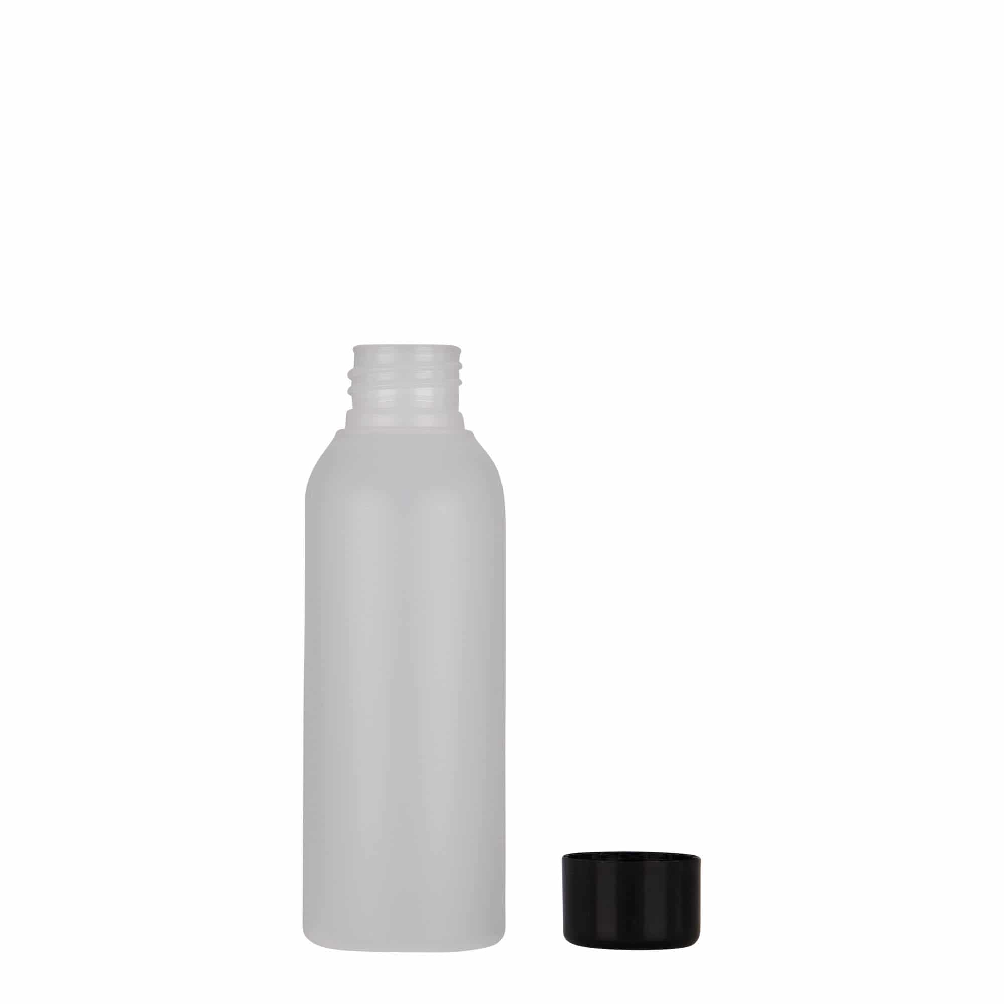 100 ml plastflaske "Tuffy", HDPE, natur, åpning: GPI 24/410