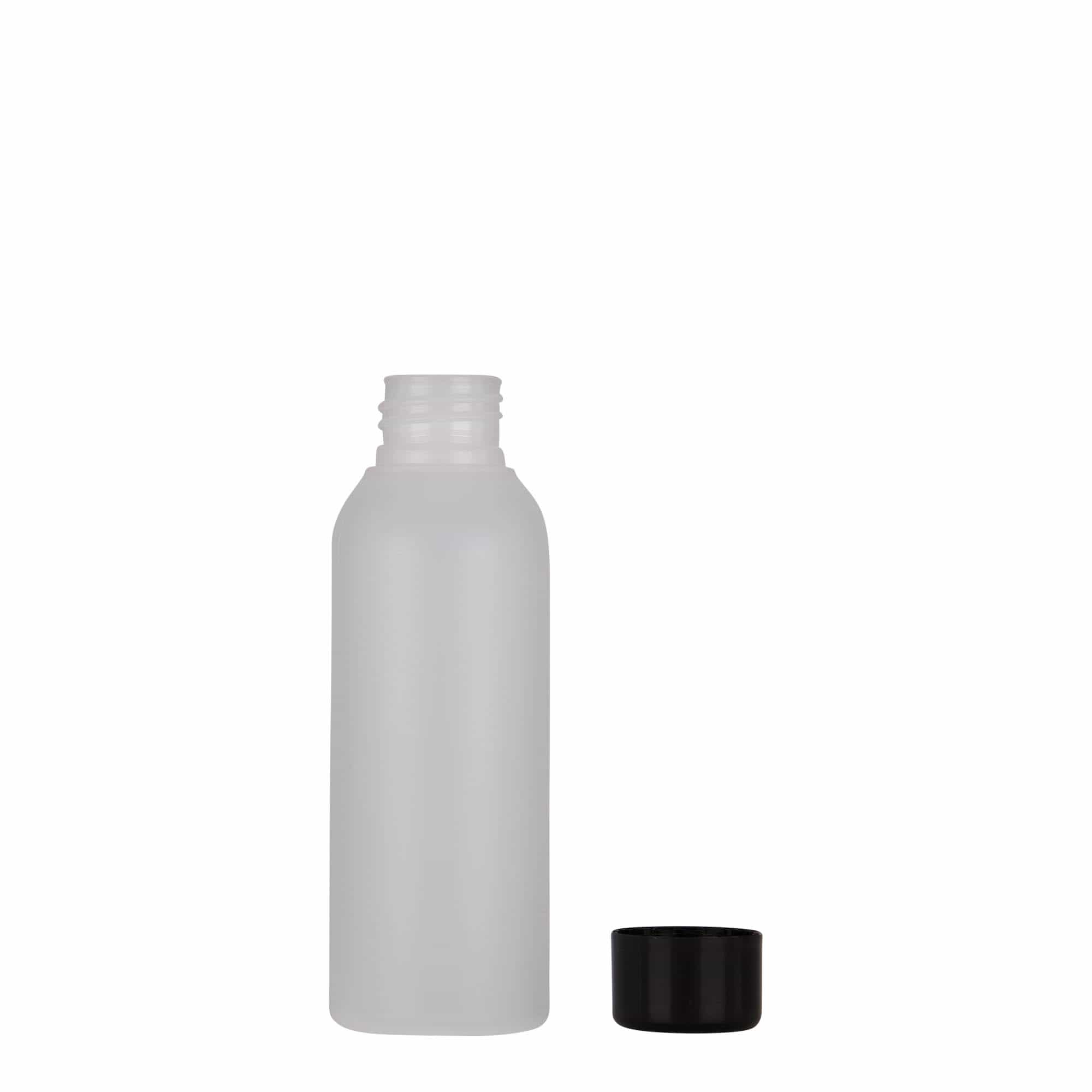 100 ml plastflaske 'Tuffy', HDPE, natur, åpning: 24/410