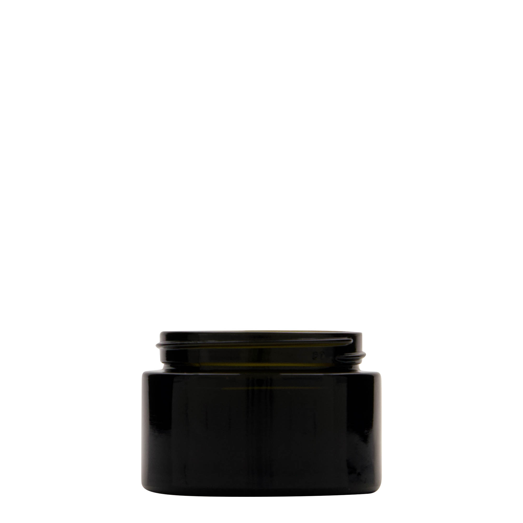 50 ml resirkuleringskrukke 'Floria', glass, antikkgrønn, åpning: 58/400