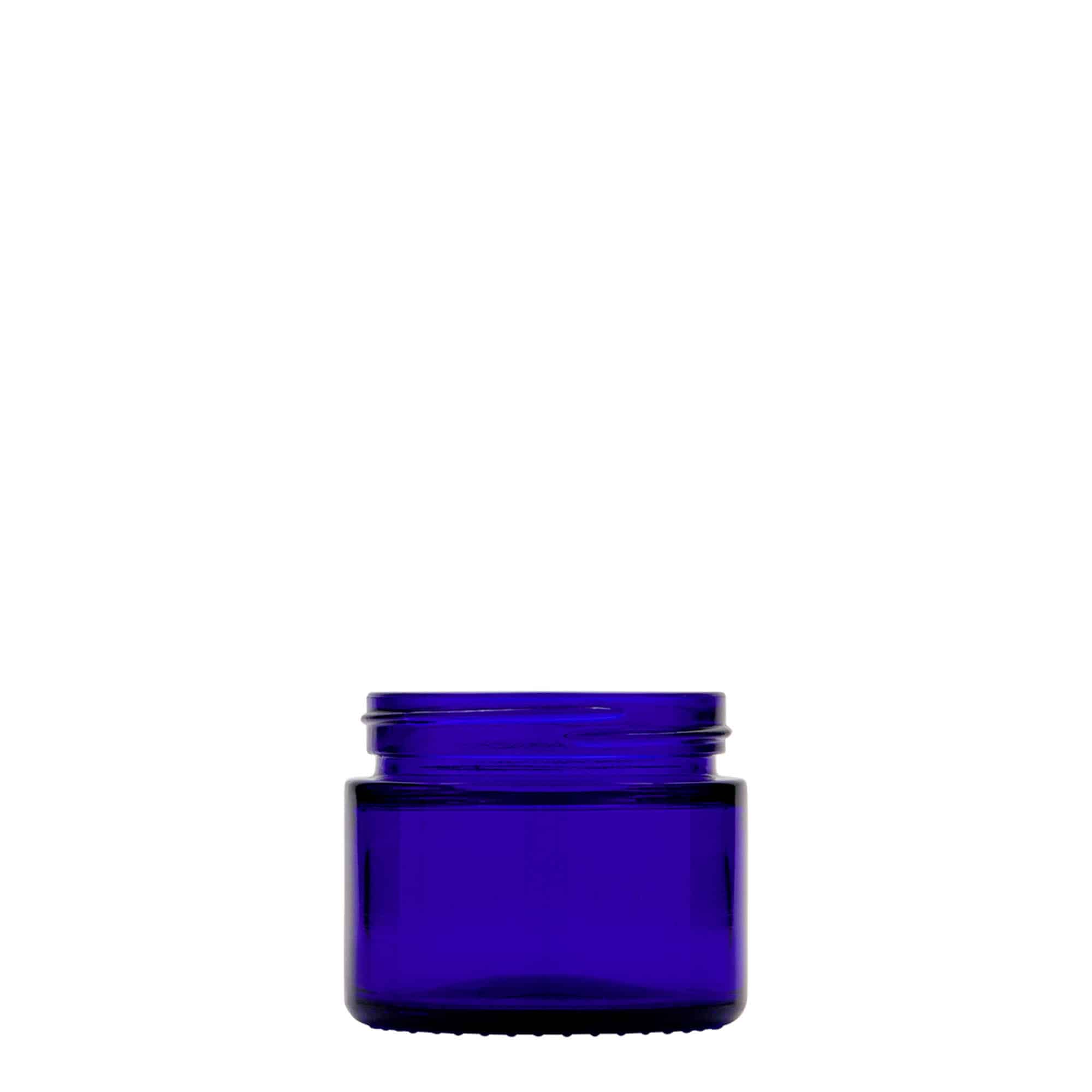 50 ml krukke 'Blue Edition', glass, kongeblå, åpning: skrukork 50 ml krukke 'Blue Edition', glass, kongeblå, åpning: skrukork