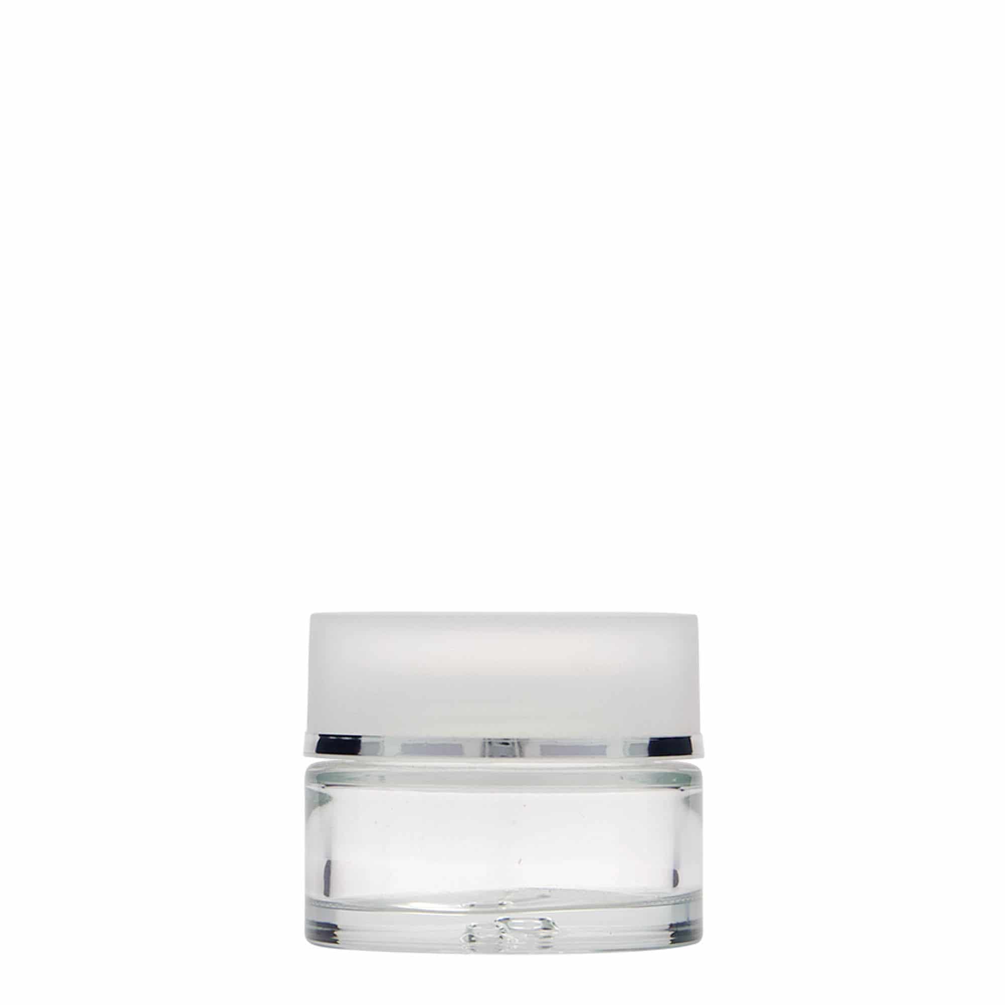 30 ml krukke "Clear Edition", glass, åpning: Skrulokk