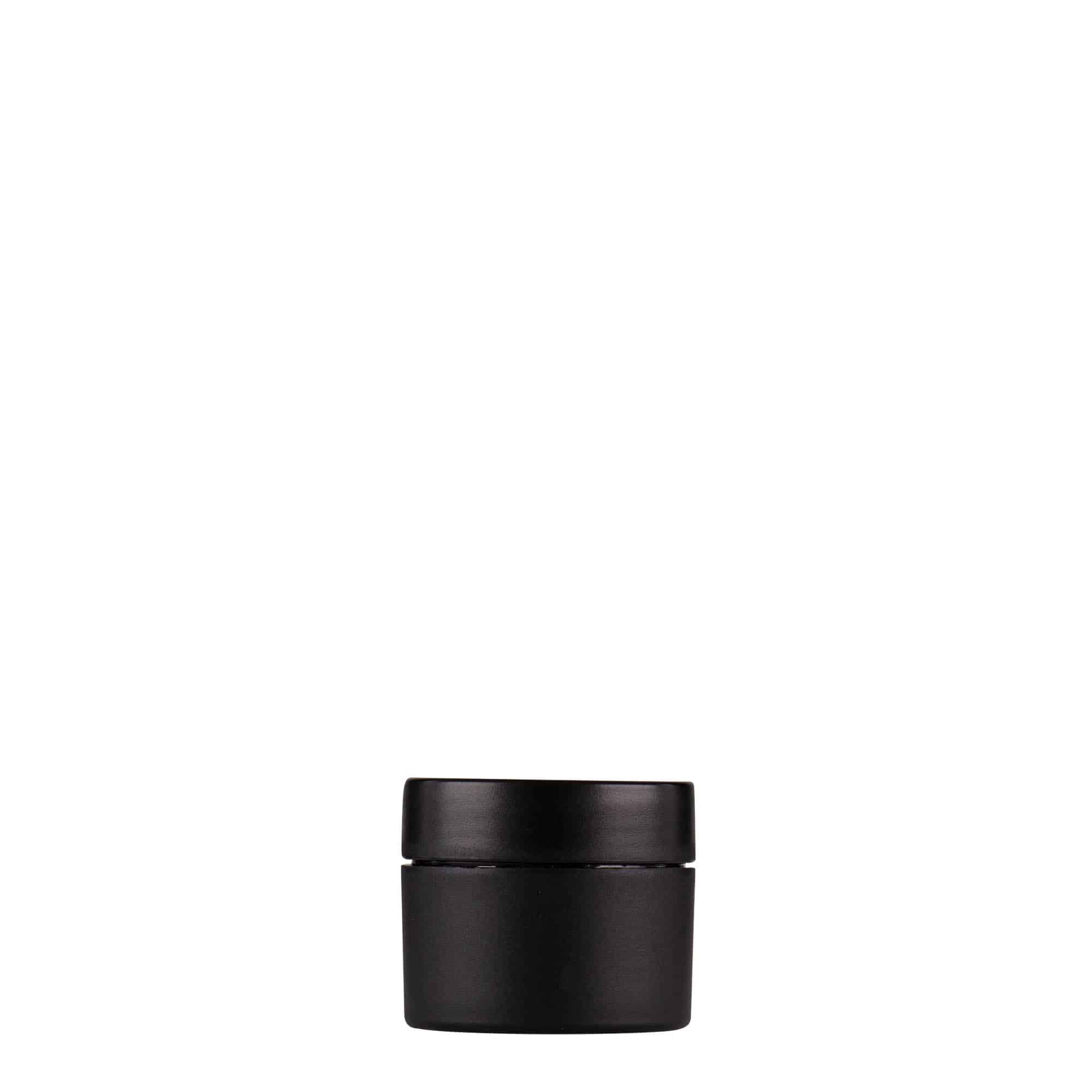 5 ml plastboks "Antonella", PP, svart, åpning: Skrulokk
