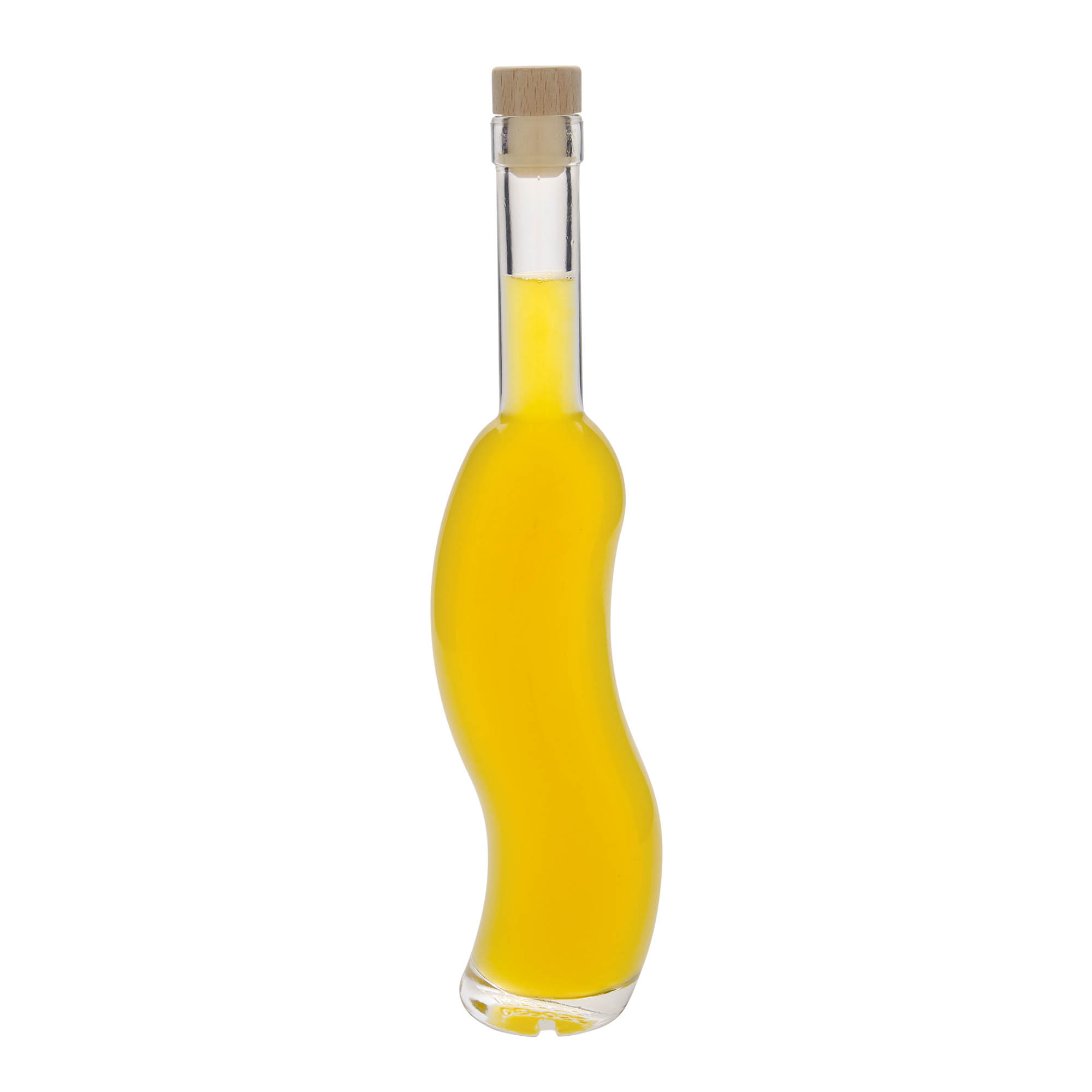 350 ml glassflaske 'La-Ola', halvrund, åpning: kork