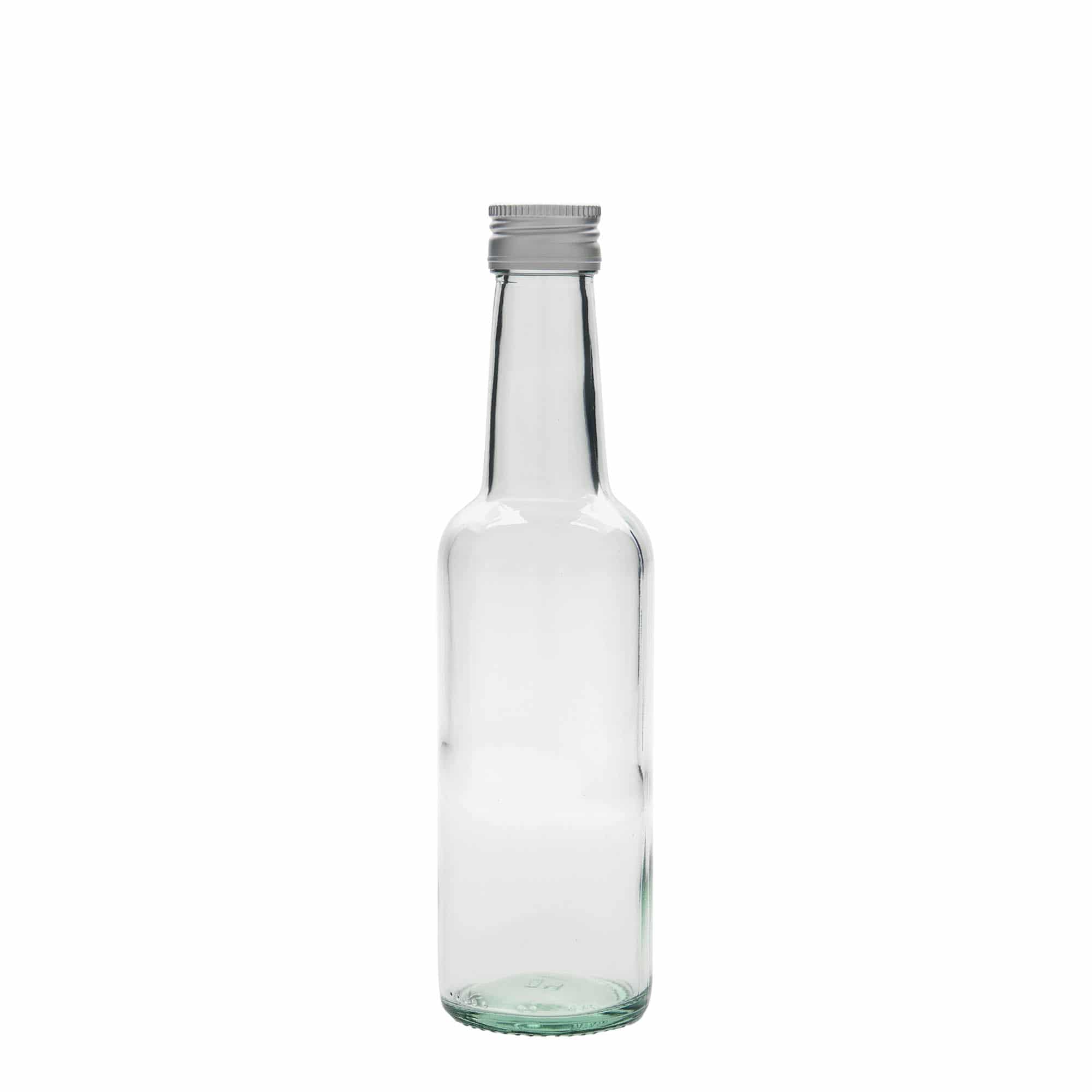 250 ml glassflaske med rett hals, åpning: PP 28