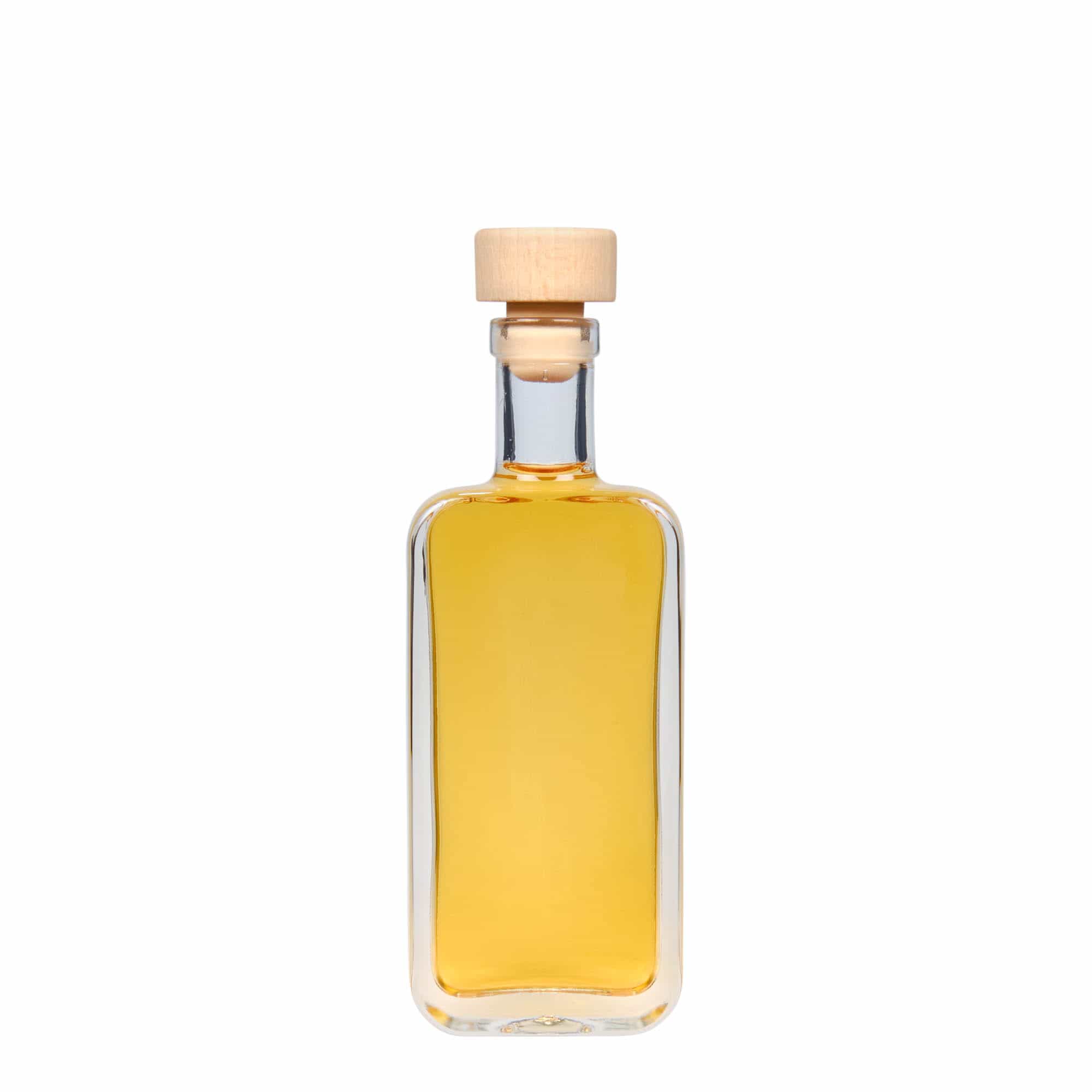 100 ml glassflaske "Nice', firkantet, åpning: Kork