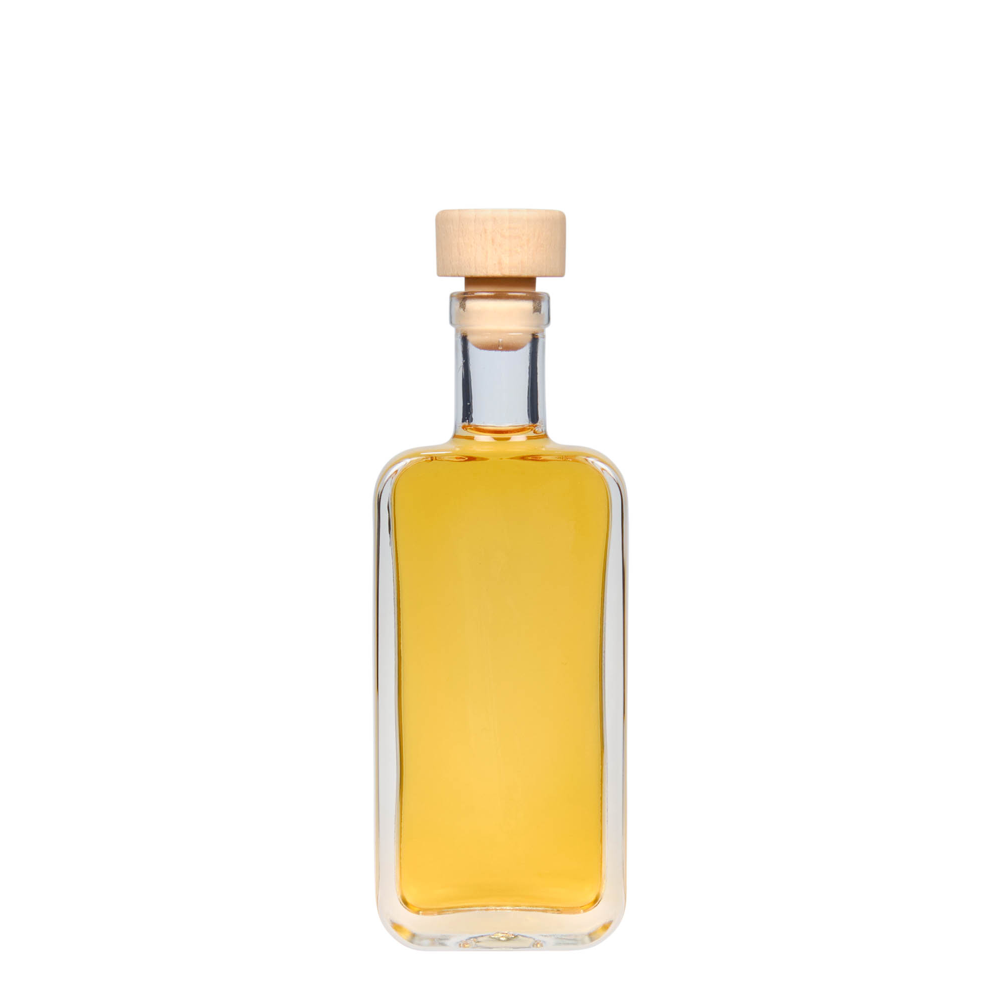 100 ml glassflaske 'Nice', rektangulær, åpning: kork
