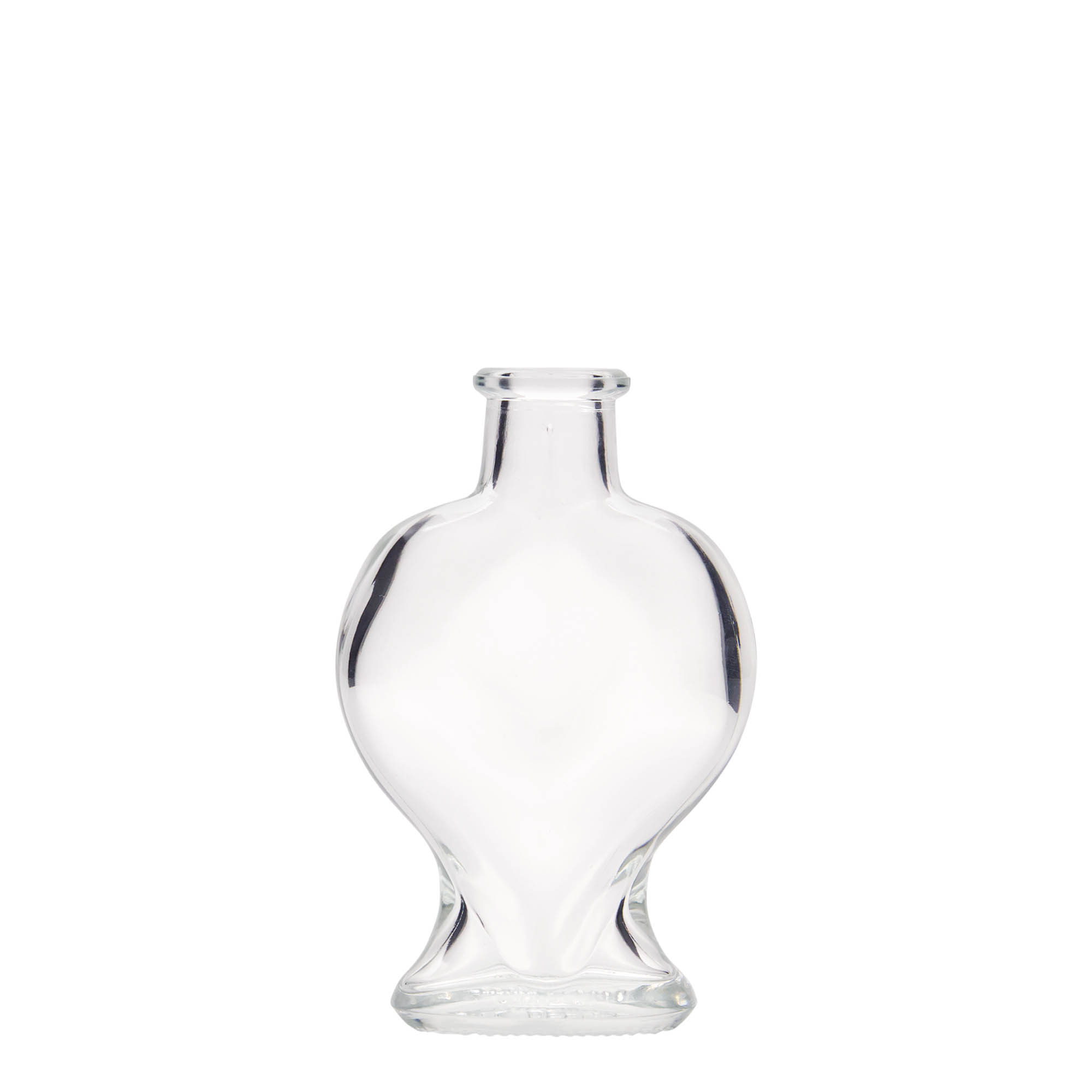 100 ml glassflaske 'Hjerte', åpning: kork 100 ml glassflaske 'Hjerte', åpning: kork