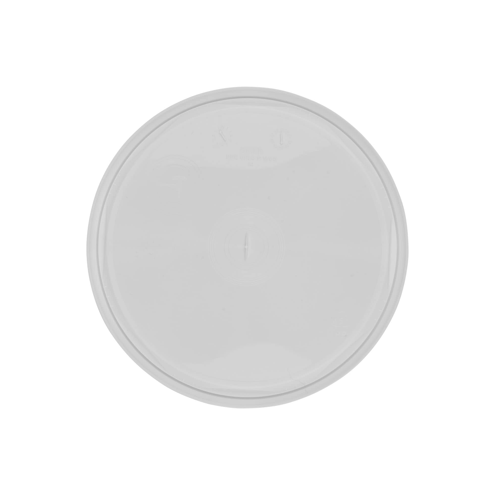 Lokk for 5-6 l bøtte, PP-plast, hvit