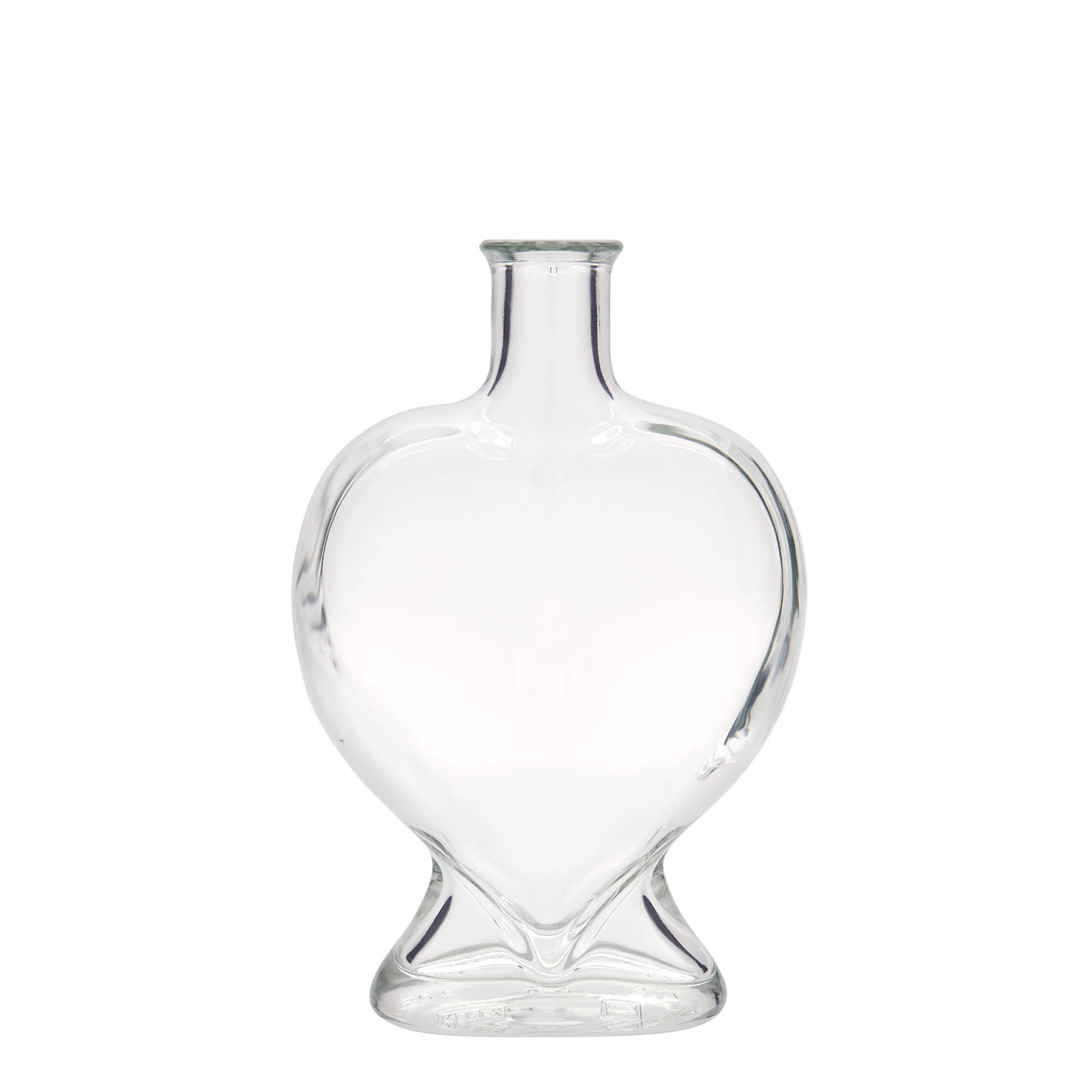 500 ml glassflaske 'Hjerte', munn: kork 500 ml glassflaske 'Hjerte', munn: kork