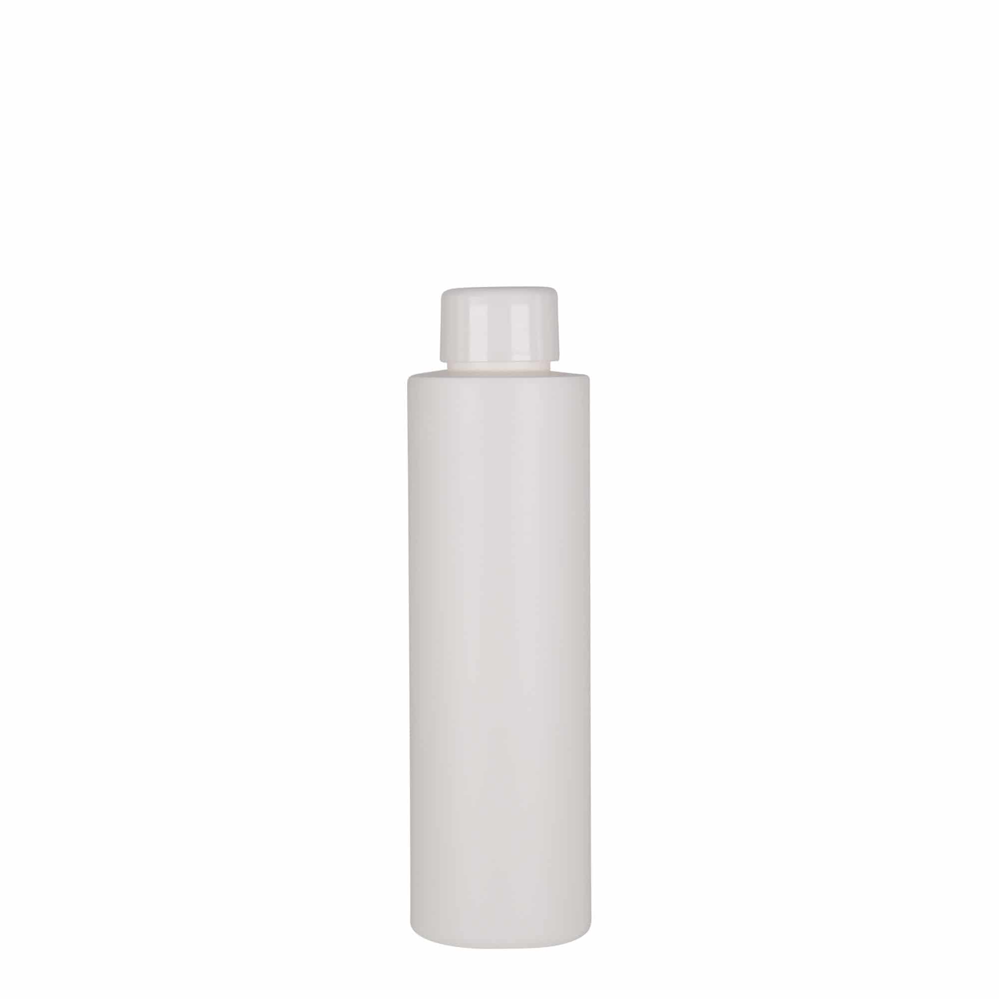 150 ml plastflaske "Pipe", HDPE, hvit, åpning: GPI 24/410