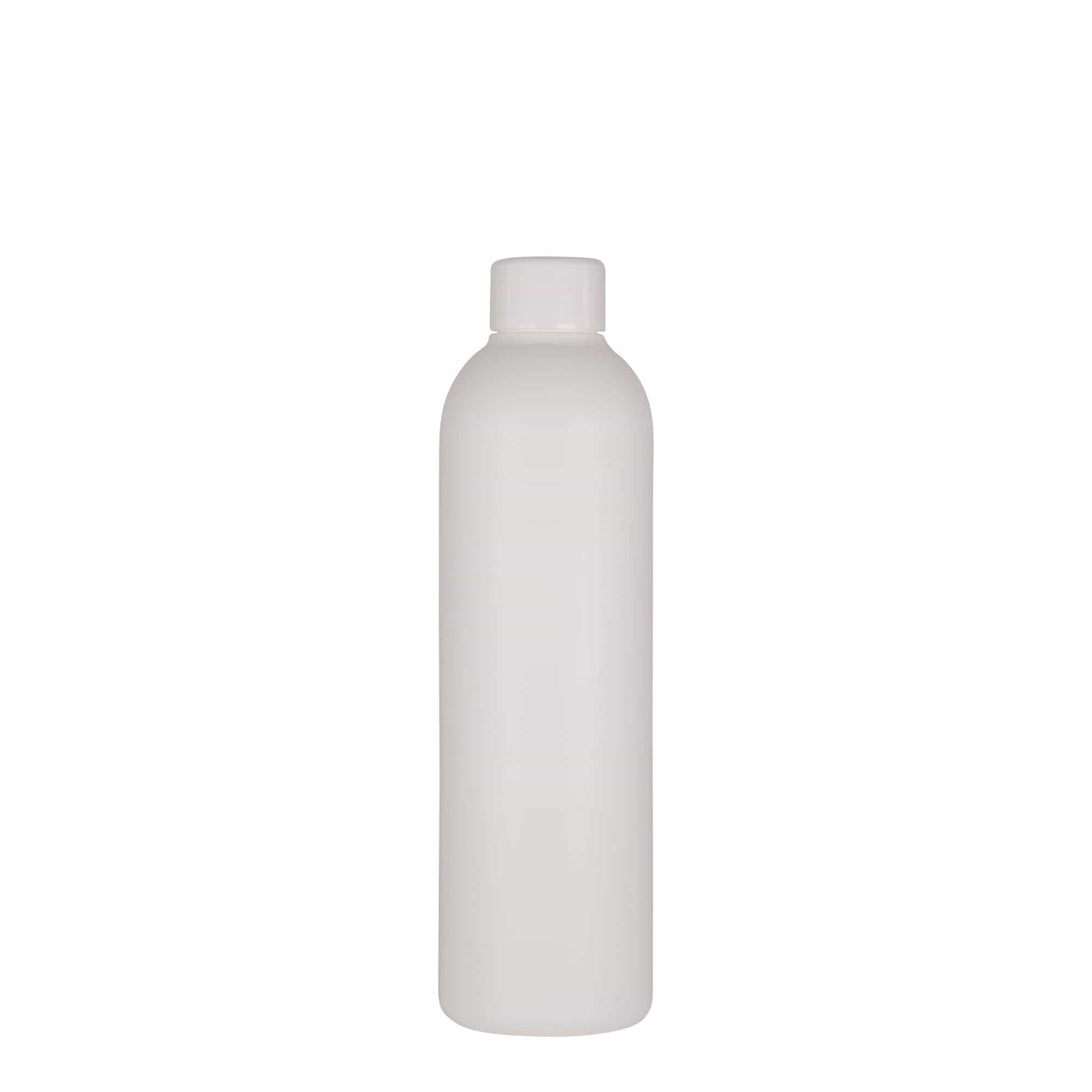 250 ml plastflaske 'Tuffy', HDPE, hvit, åpning: 24/410