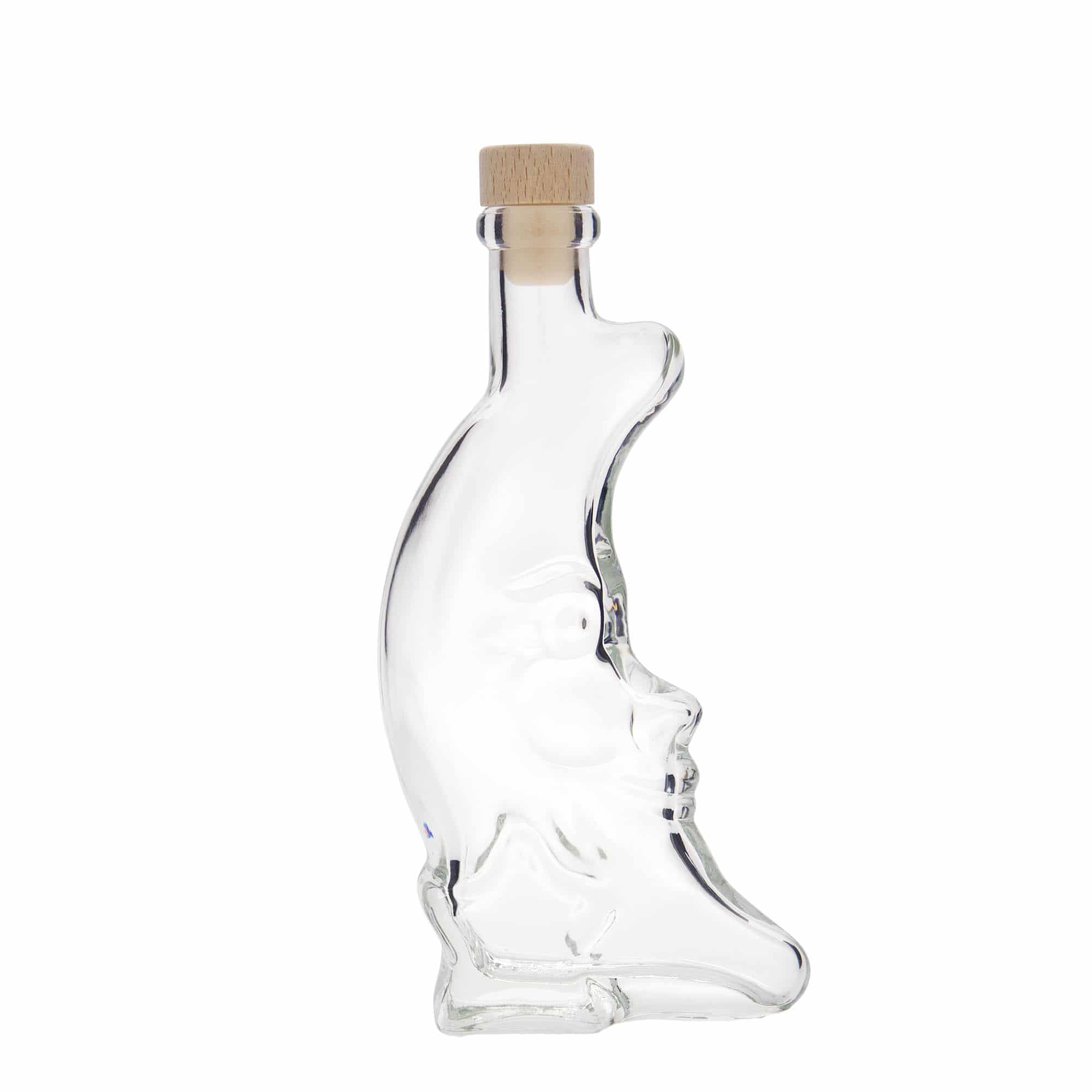200 ml glassflaske "Måne", åpning: Kork