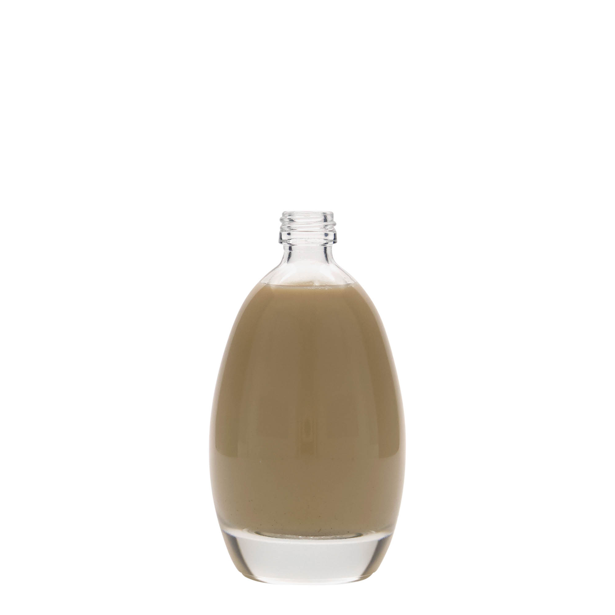 100 ml glassflaske 'Egg', åpning: PP 18 100 ml glassflaske 'Egg', åpning: PP 18