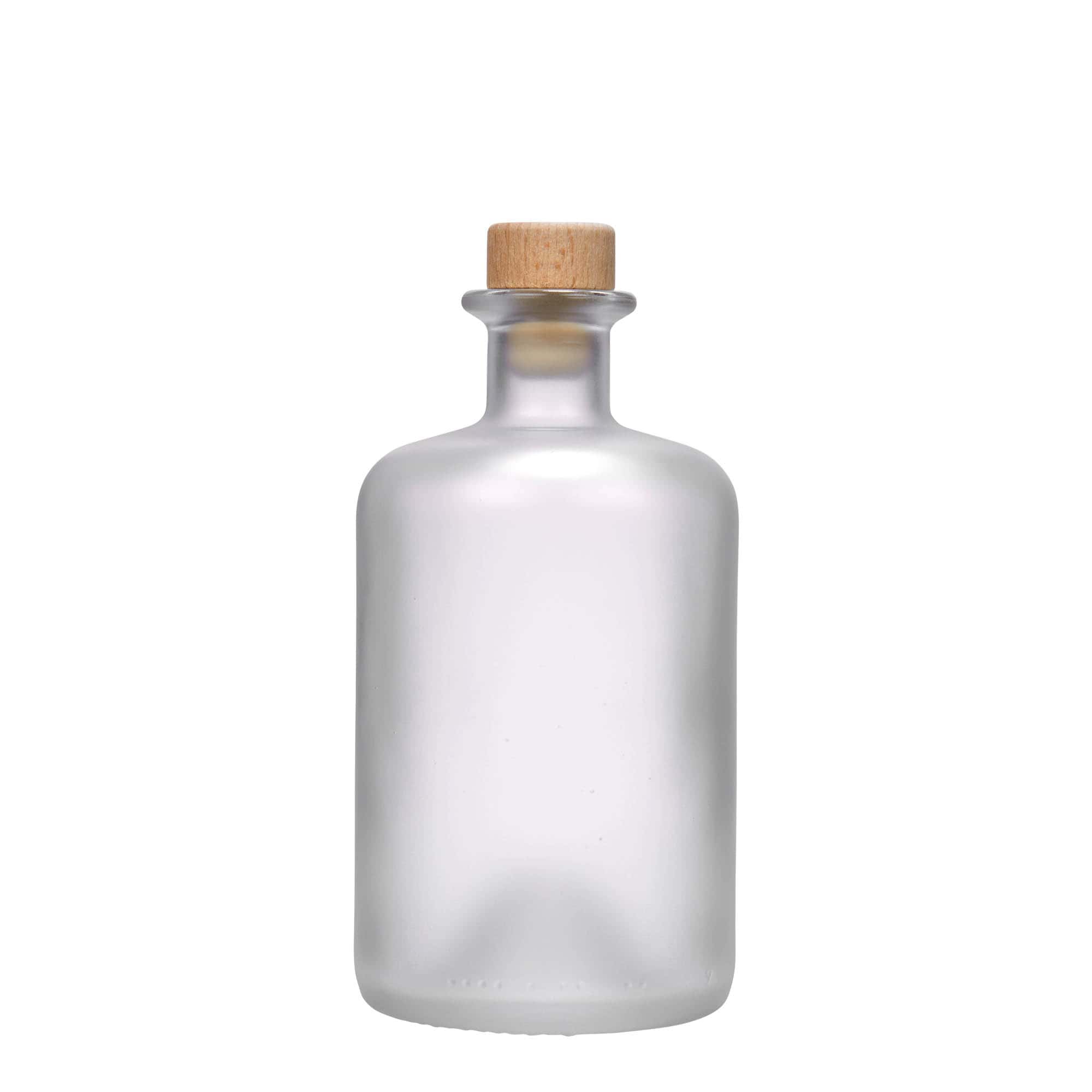 500 ml glassflaske apotek, avkjølt, åpning: kork