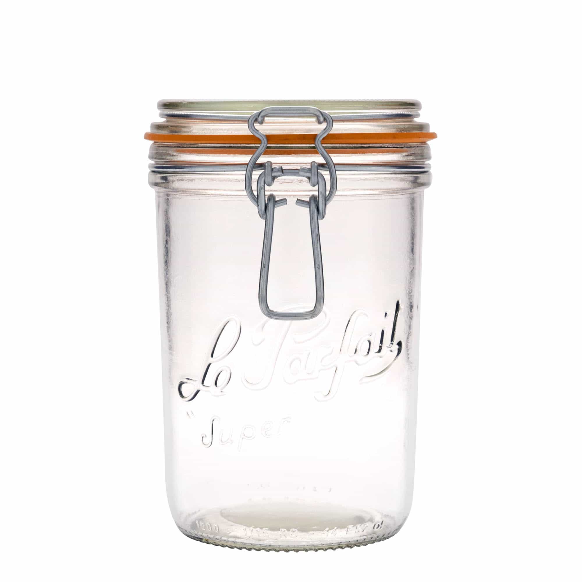1000 ml bøyleglass "Le Parfait Super Terrine", åpning: Bøylelokk 1000 ml bøyleglass "Le Parfait Super Terrine", åpning: Bøylelokk