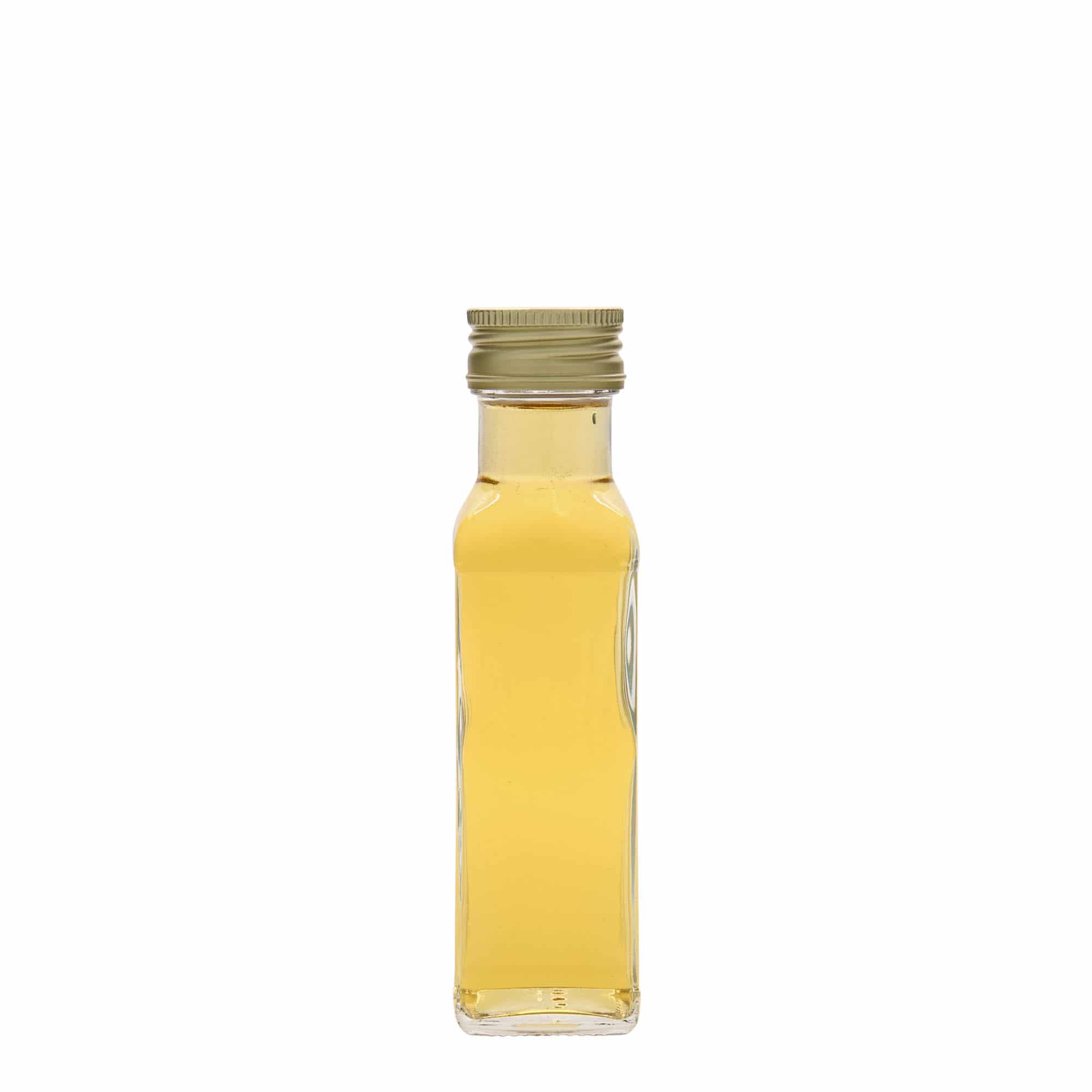 100 ml glassflaske 'Marasca', firkantet, åpning: PP 31,5